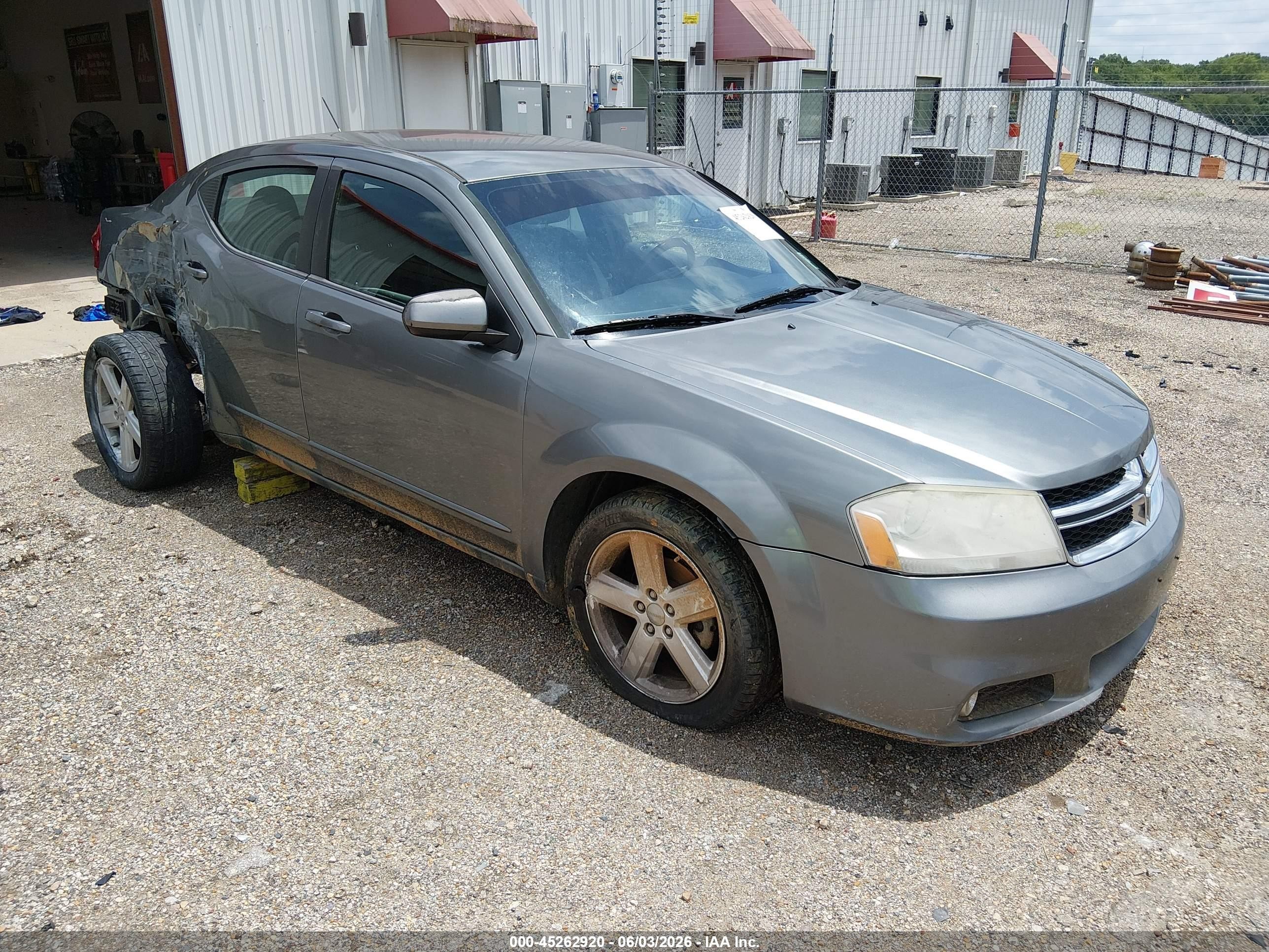 2013 Dodge Avenger Sxt Серый vin: 1C3CDZCB4DN612783