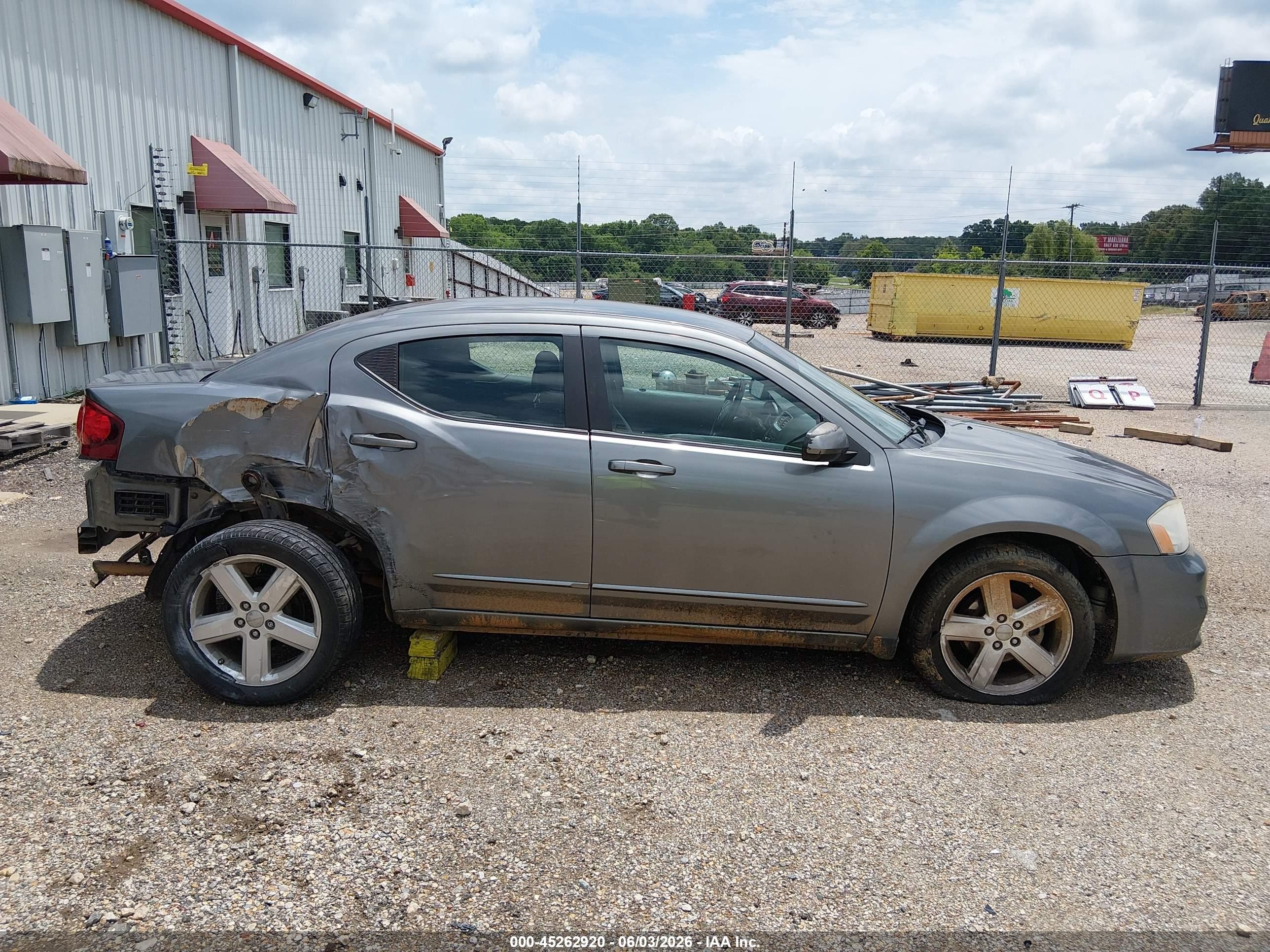 2013 Dodge Avenger Sxt Серый vin: 1C3CDZCB4DN612783