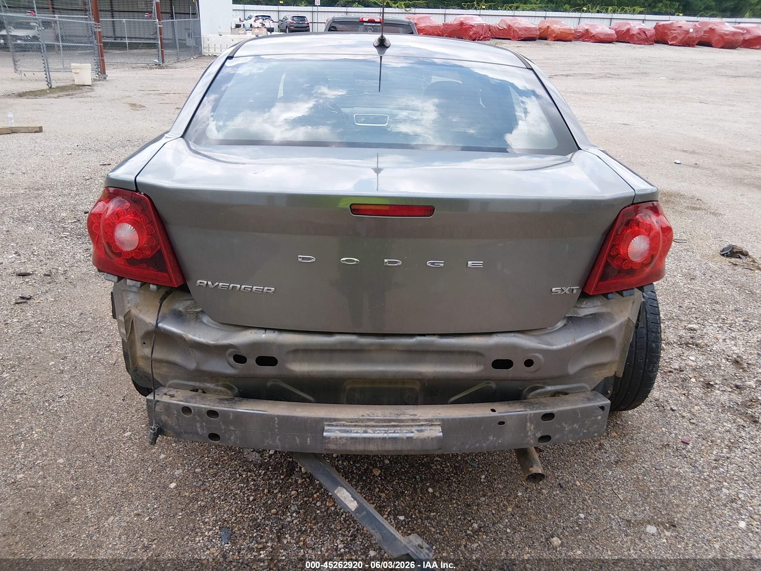 2013 Dodge Avenger Sxt Серый vin: 1C3CDZCB4DN612783