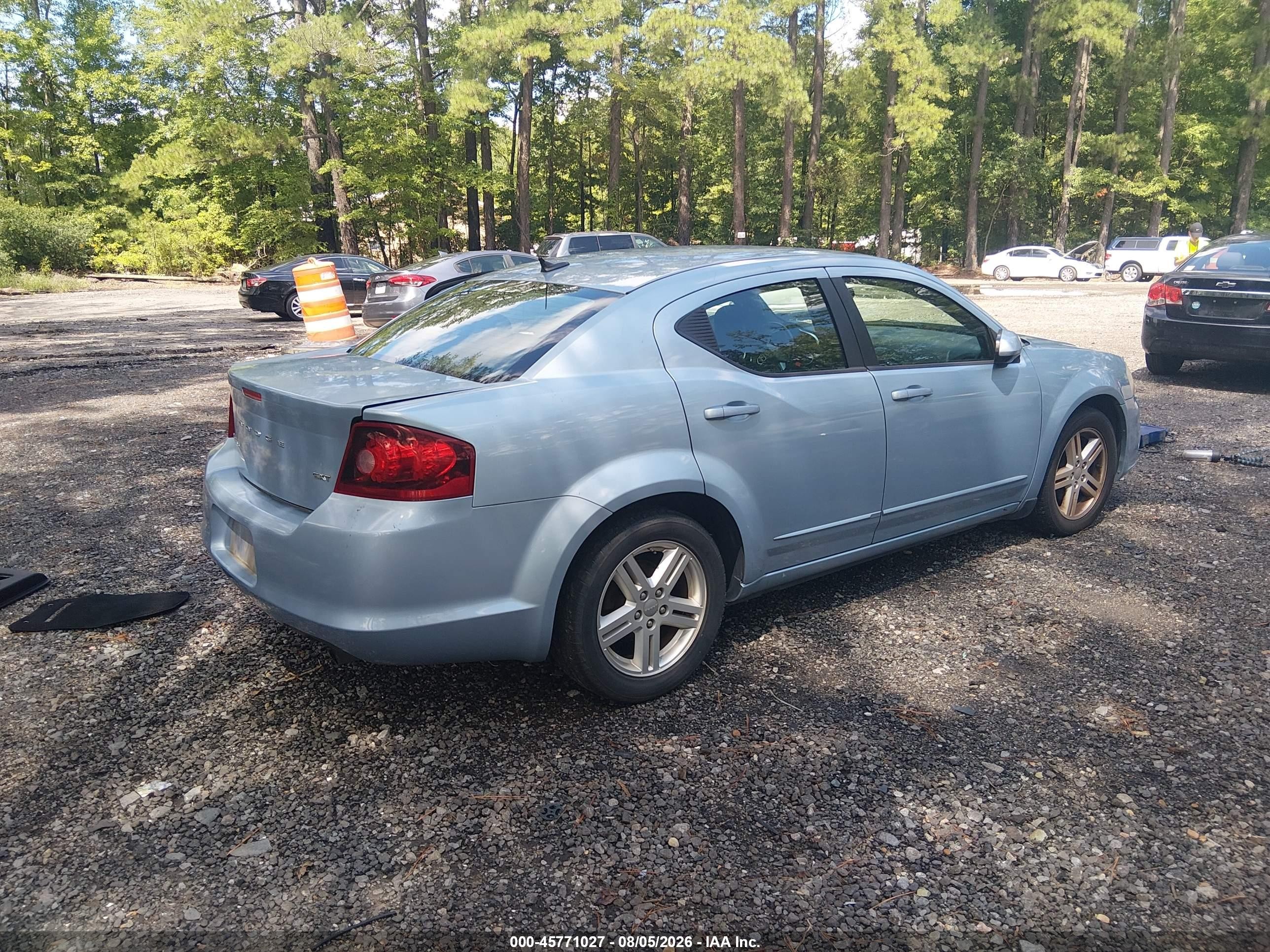 2013 Dodge Avenger Sxt Blue vin: 1C3CDZCB4DN637019