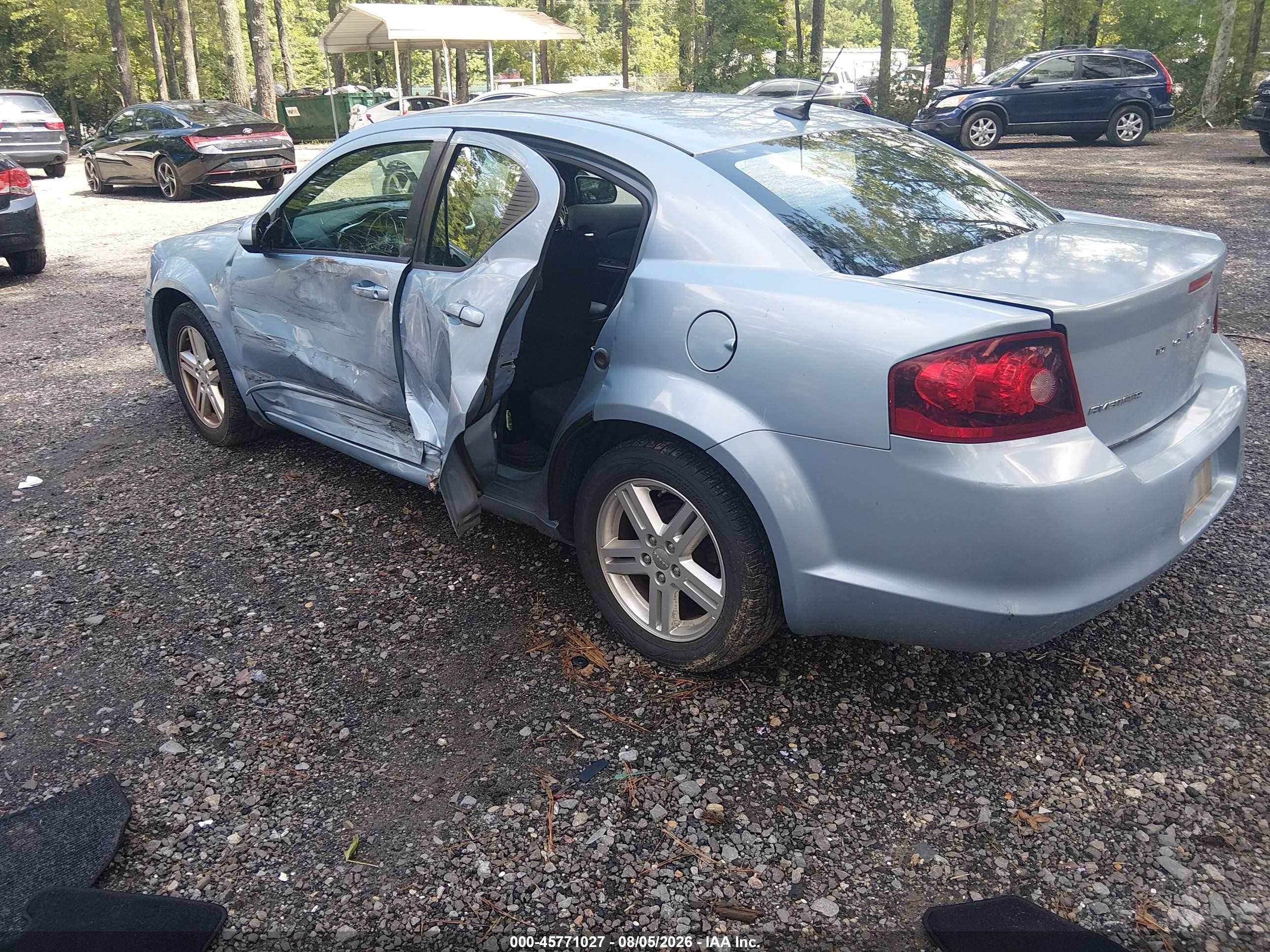 2013 Dodge Avenger Sxt Blue vin: 1C3CDZCB4DN637019