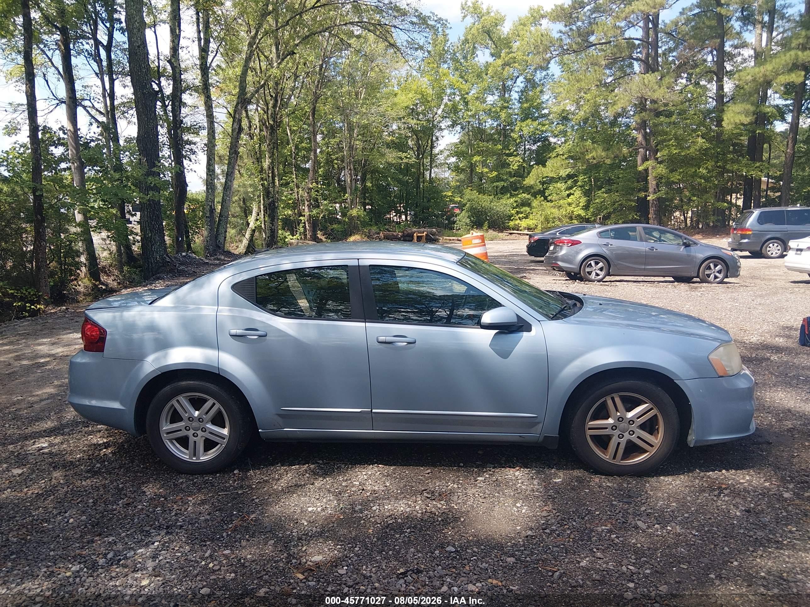 2013 Dodge Avenger Sxt Blue vin: 1C3CDZCB4DN637019