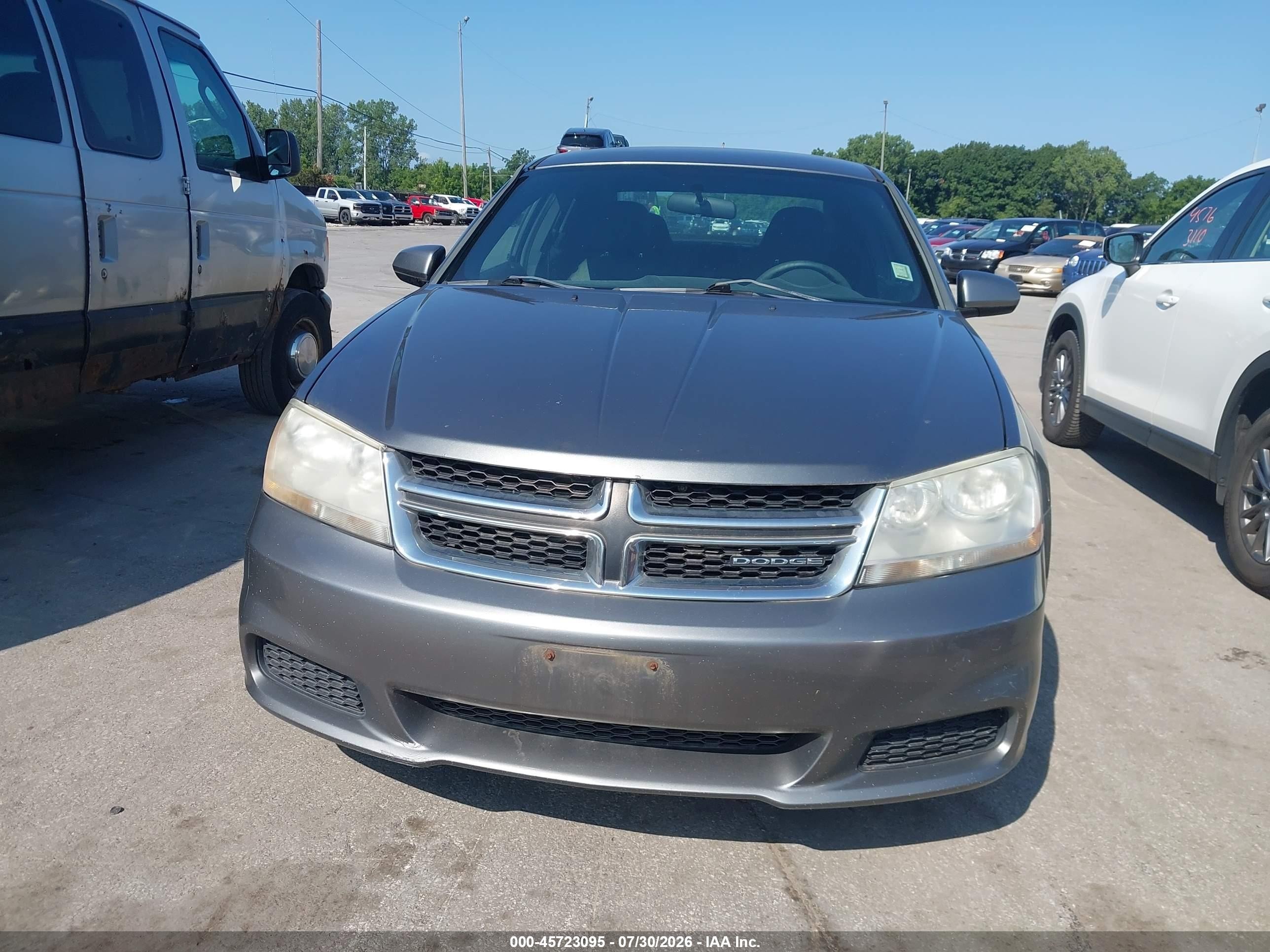 2012 Dodge Avenger Sxt Серый vin: 1C3CDZCB5CN137112