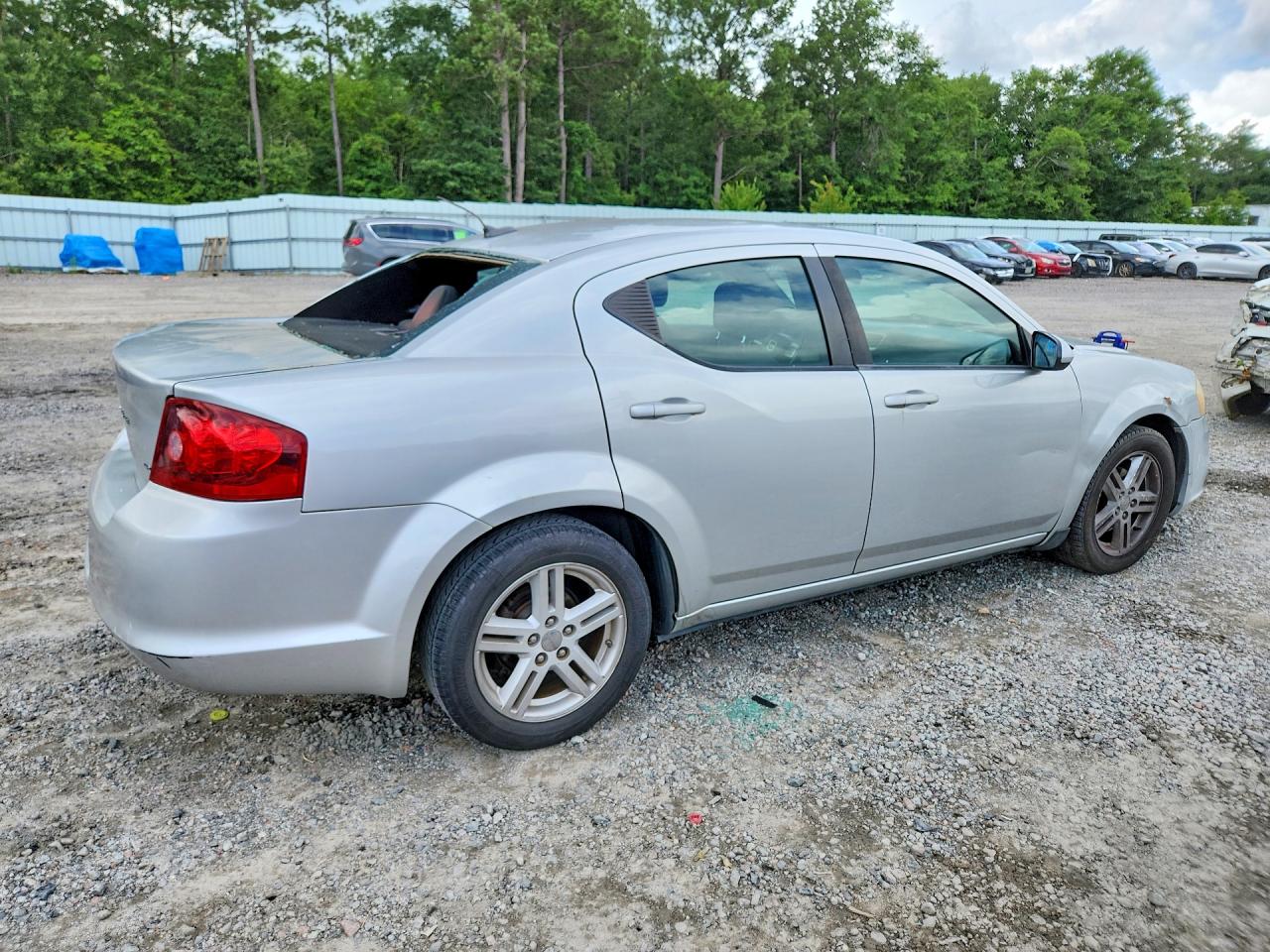 2012 Dodge Avenger Sxt Silver vin: 1C3CDZCB5CN193230