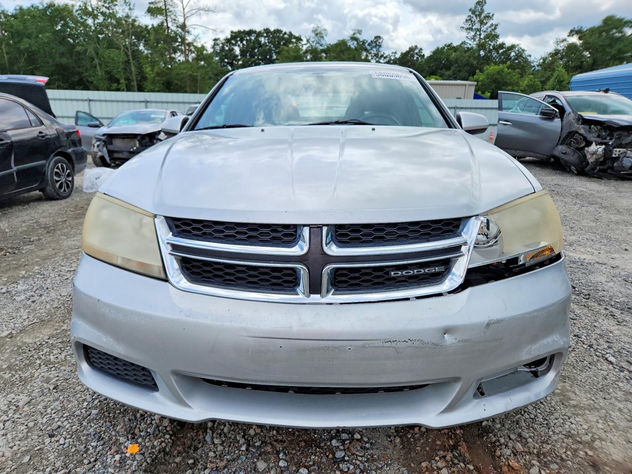 2012 Dodge Avenger Sxt Silver vin: 1C3CDZCB5CN193230