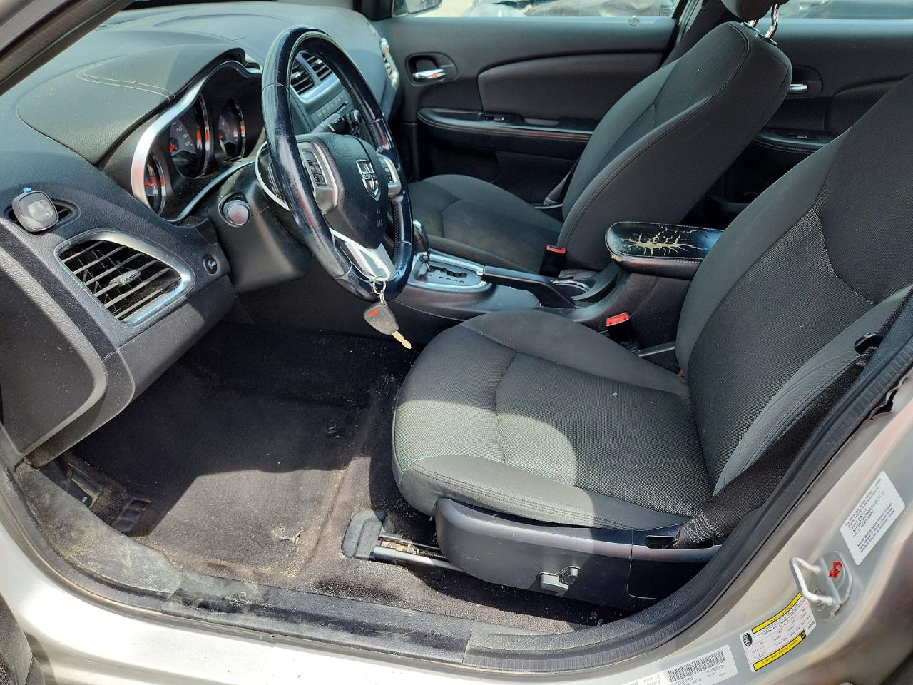 2012 Dodge Avenger Sxt Silver vin: 1C3CDZCB5CN193230