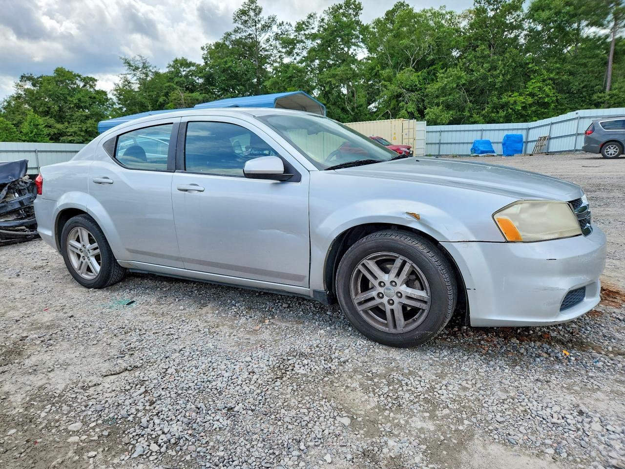 2012 Dodge Avenger Sxt Silver vin: 1C3CDZCB5CN193230