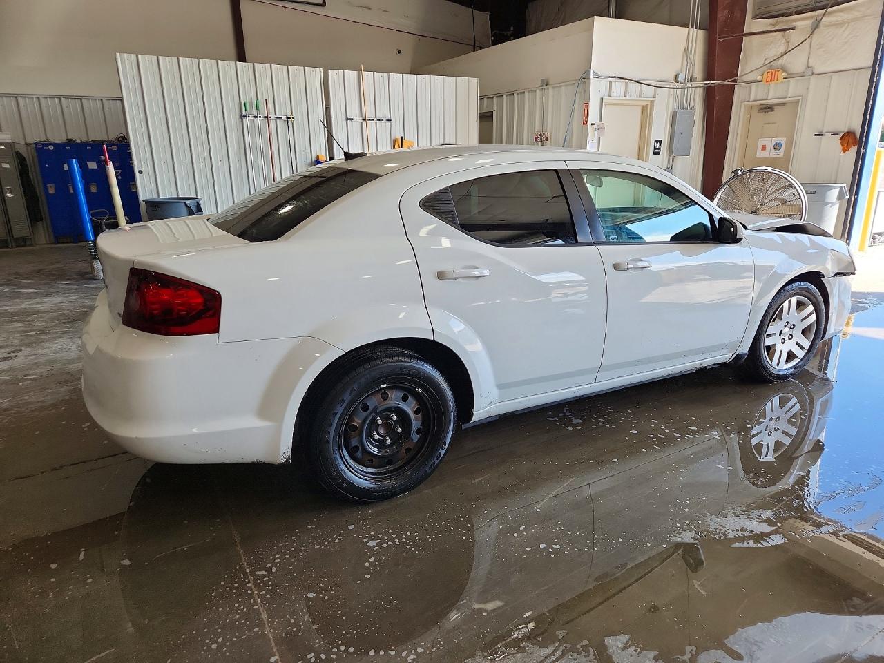 2012 Dodge Avenger Sxt White vin: 1C3CDZCB5CN281405