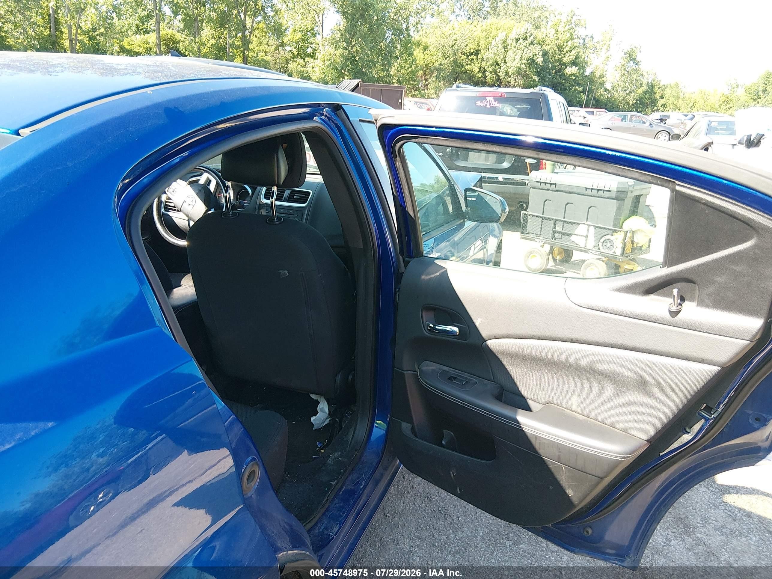 2013 Dodge Avenger Sxt Blue vin: 1C3CDZCB5DN502499
