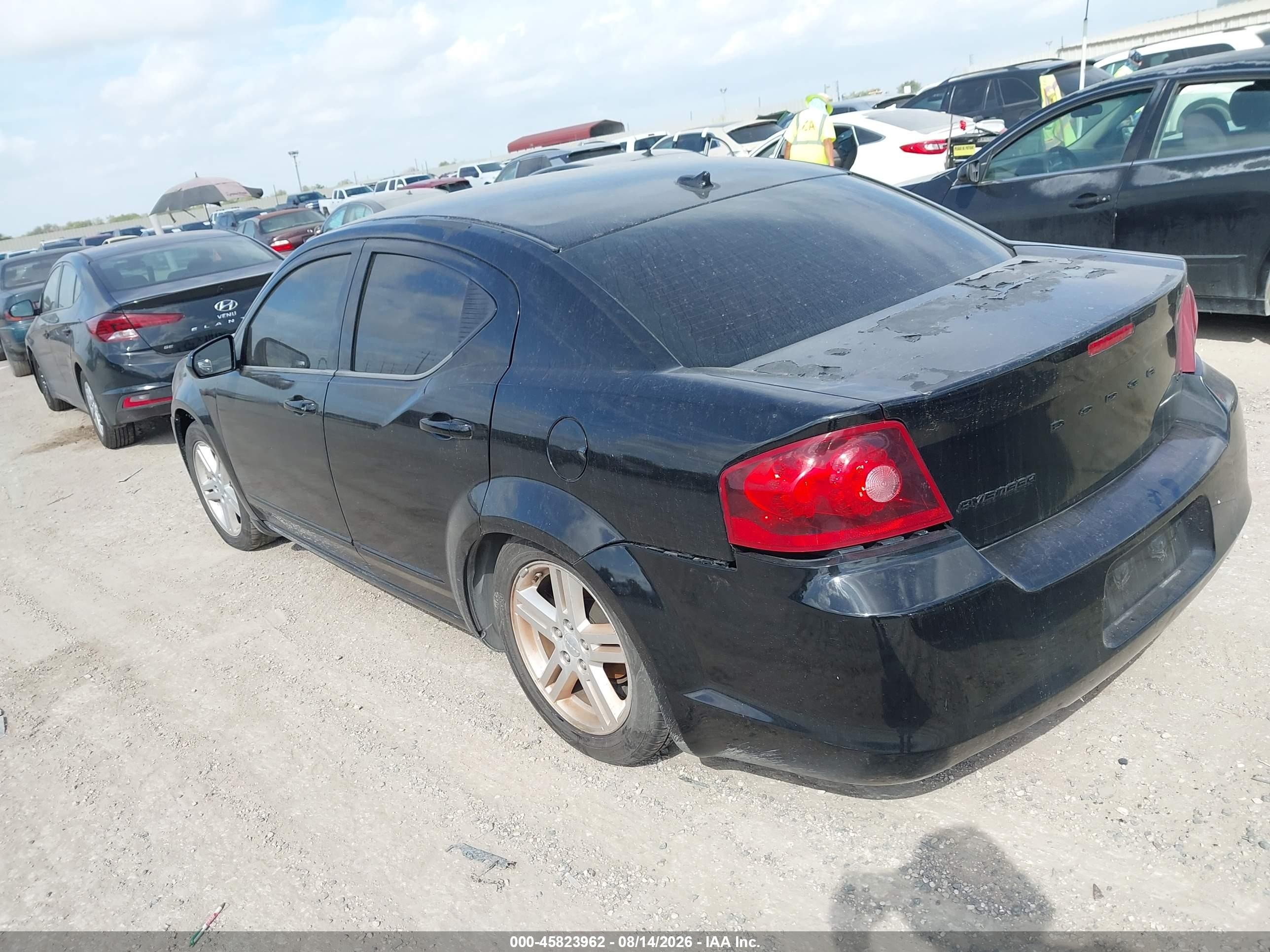 2013 Dodge Avenger Sxt Black vin: 1C3CDZCB5DN590731