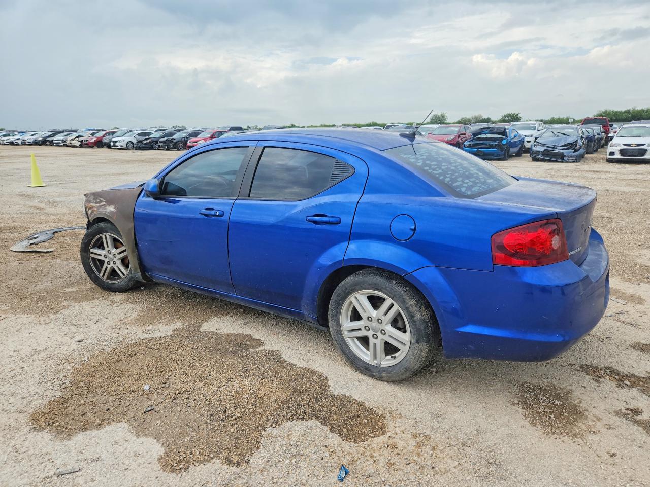 2013 Dodge Avenger Sxt Blue vin: 1C3CDZCB5DN656971