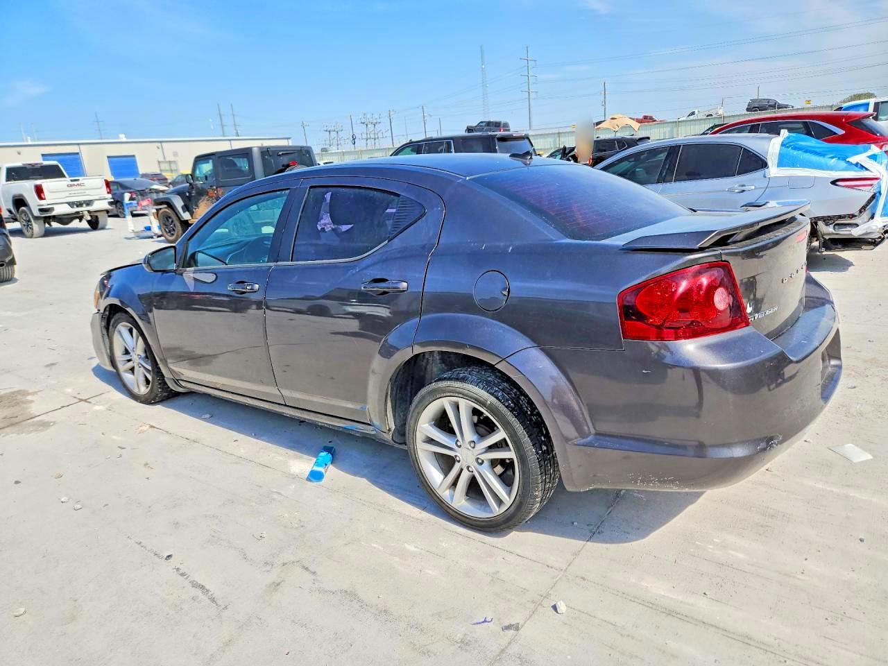 2014 Dodge Avenger Sxt Gray vin: 1C3CDZCB5EN203936