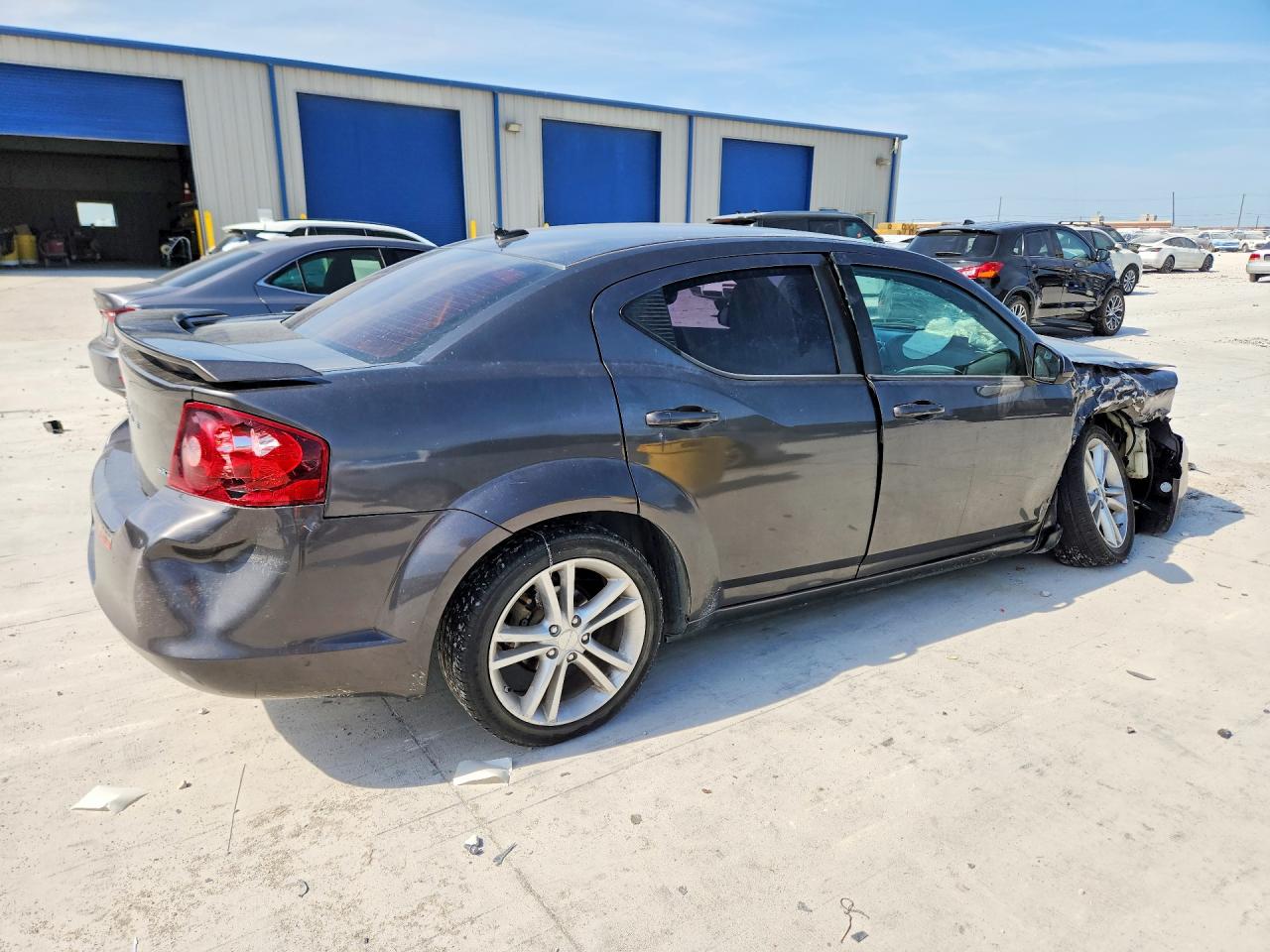 2014 Dodge Avenger Sxt Gray vin: 1C3CDZCB5EN203936