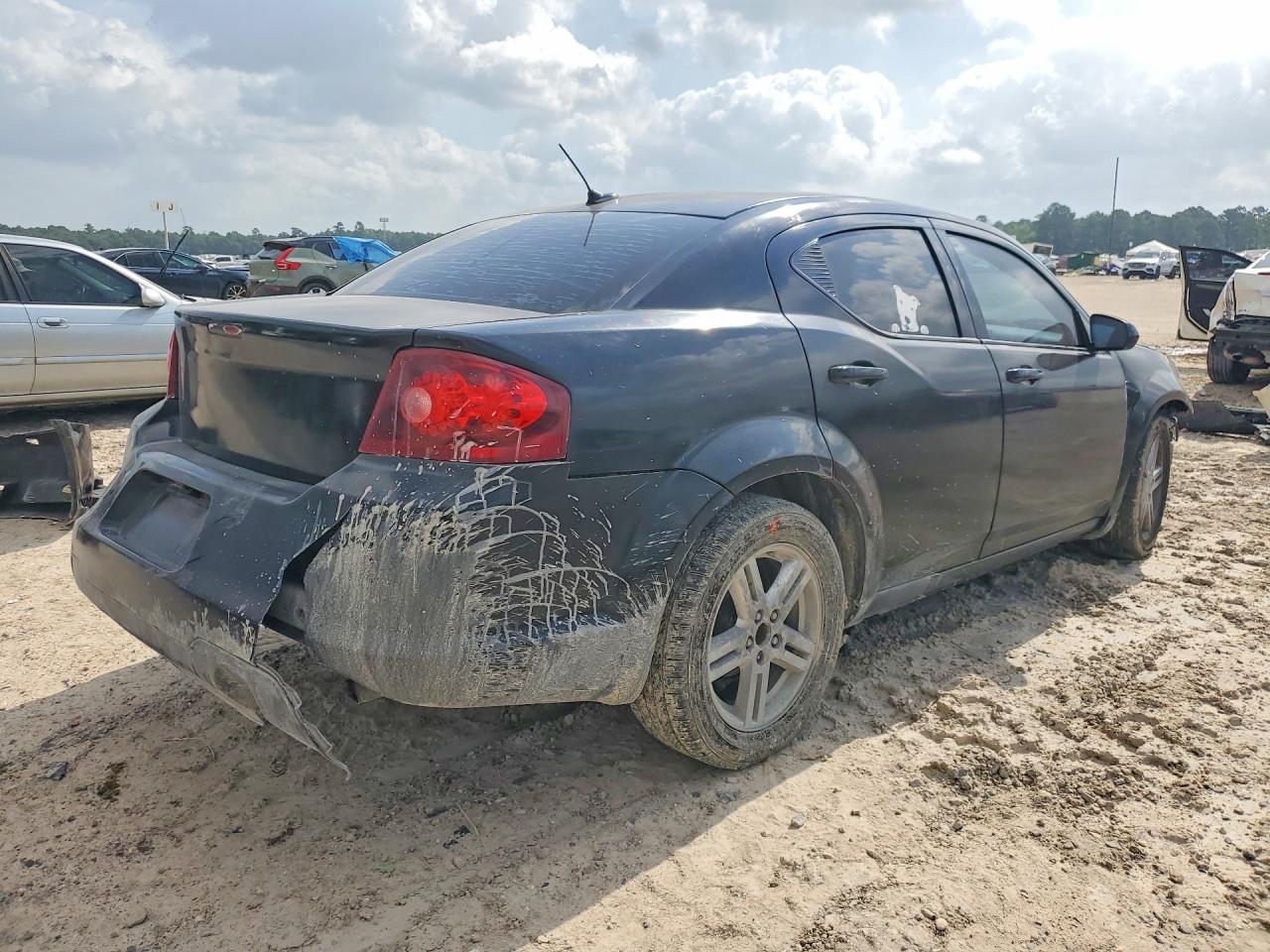 2012 Dodge Avenger Sxt Черный vin: 1C3CDZCB6CN148040