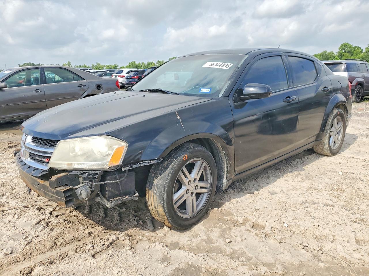 2012 Dodge Avenger Sxt Черный vin: 1C3CDZCB6CN148040