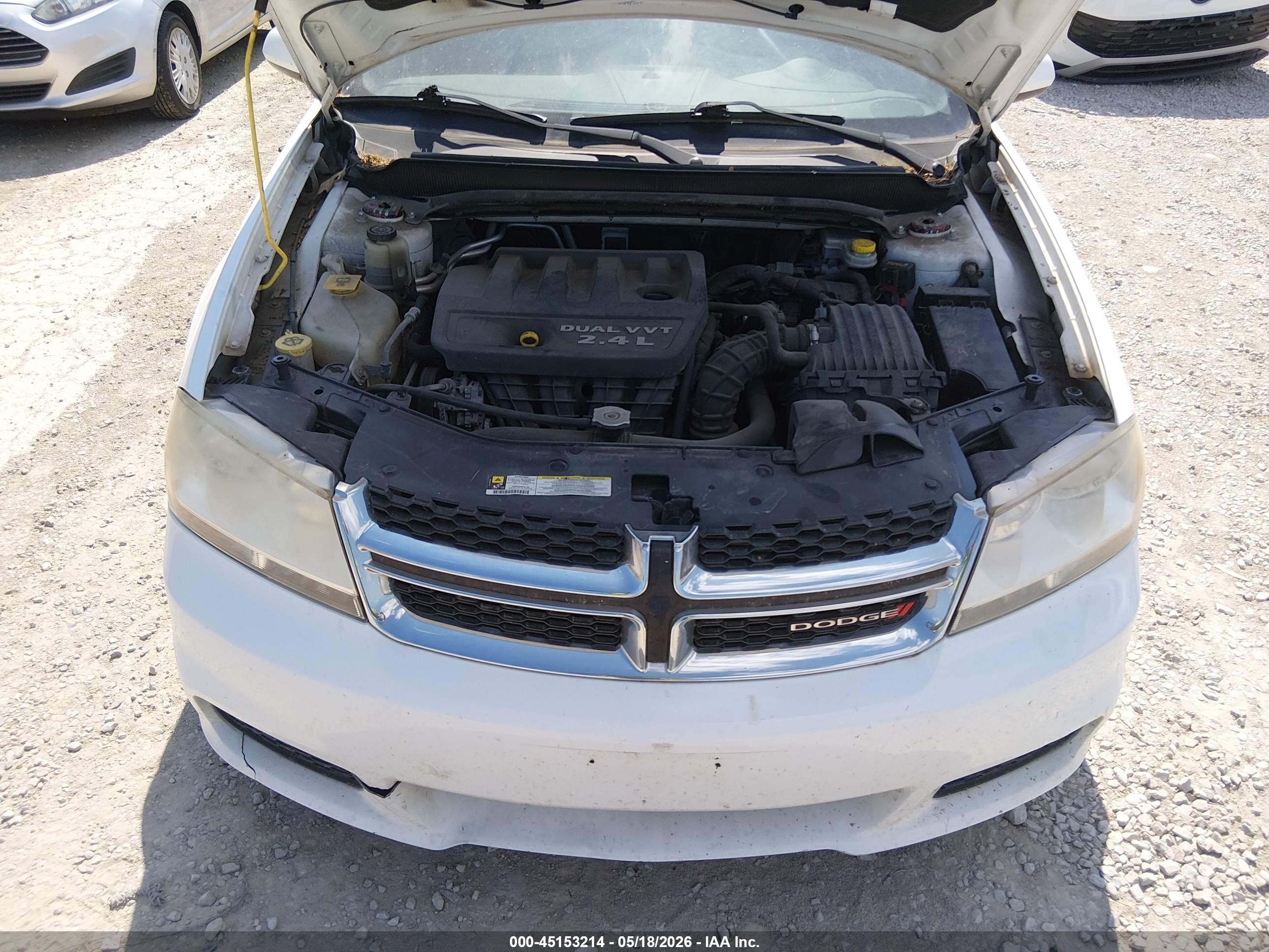 2012 Dodge Avenger Sxt Белый vin: 1C3CDZCB6CN312273