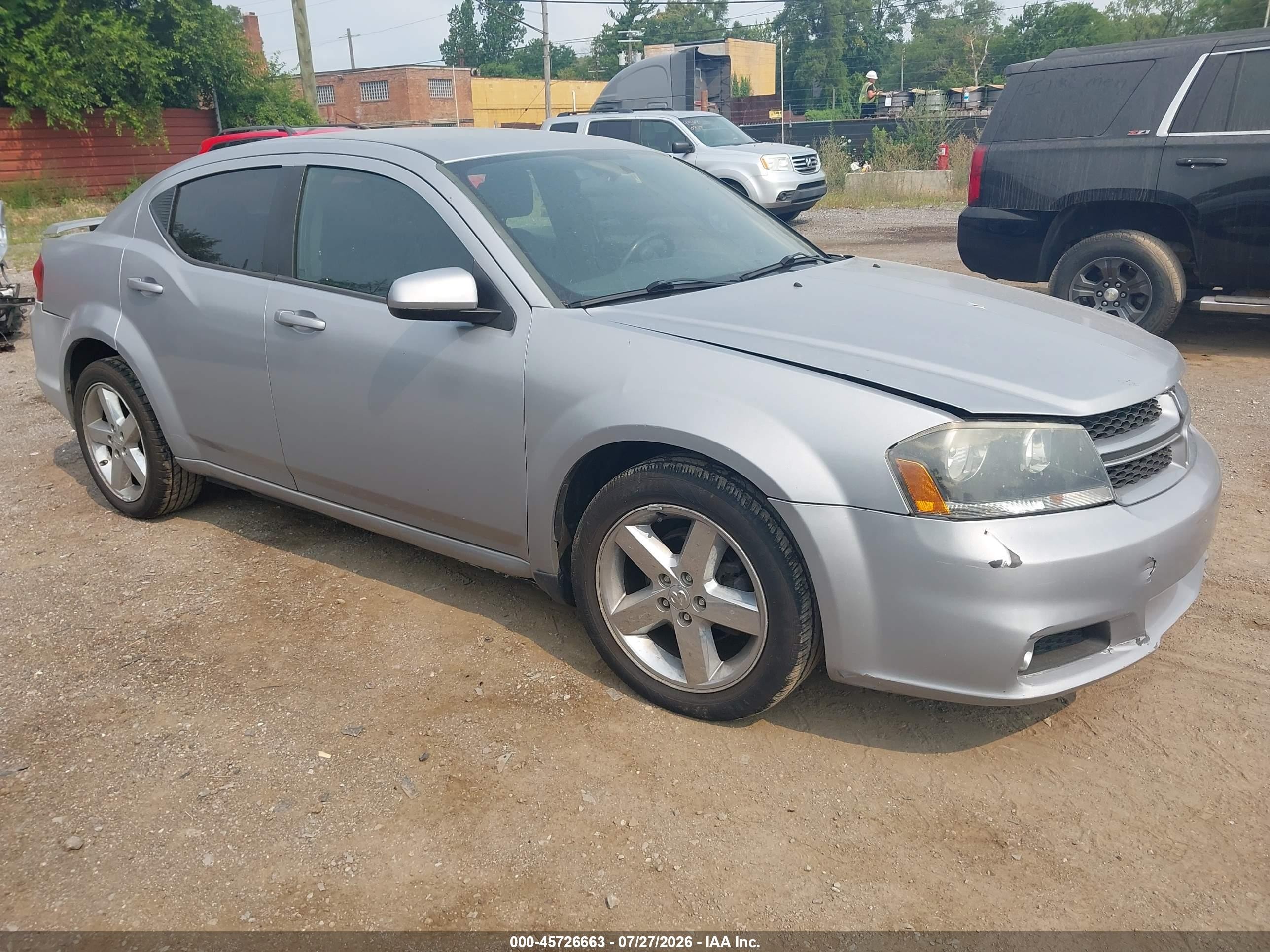 2013 Dodge Avenger Sxt Серебряный vin: 1C3CDZCB6DN552389