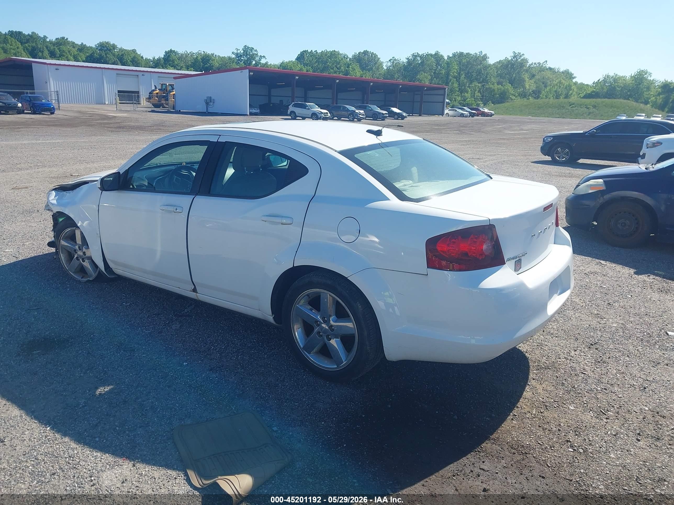 2013 Dodge Avenger Sxt Белый vin: 1C3CDZCB6DN576725