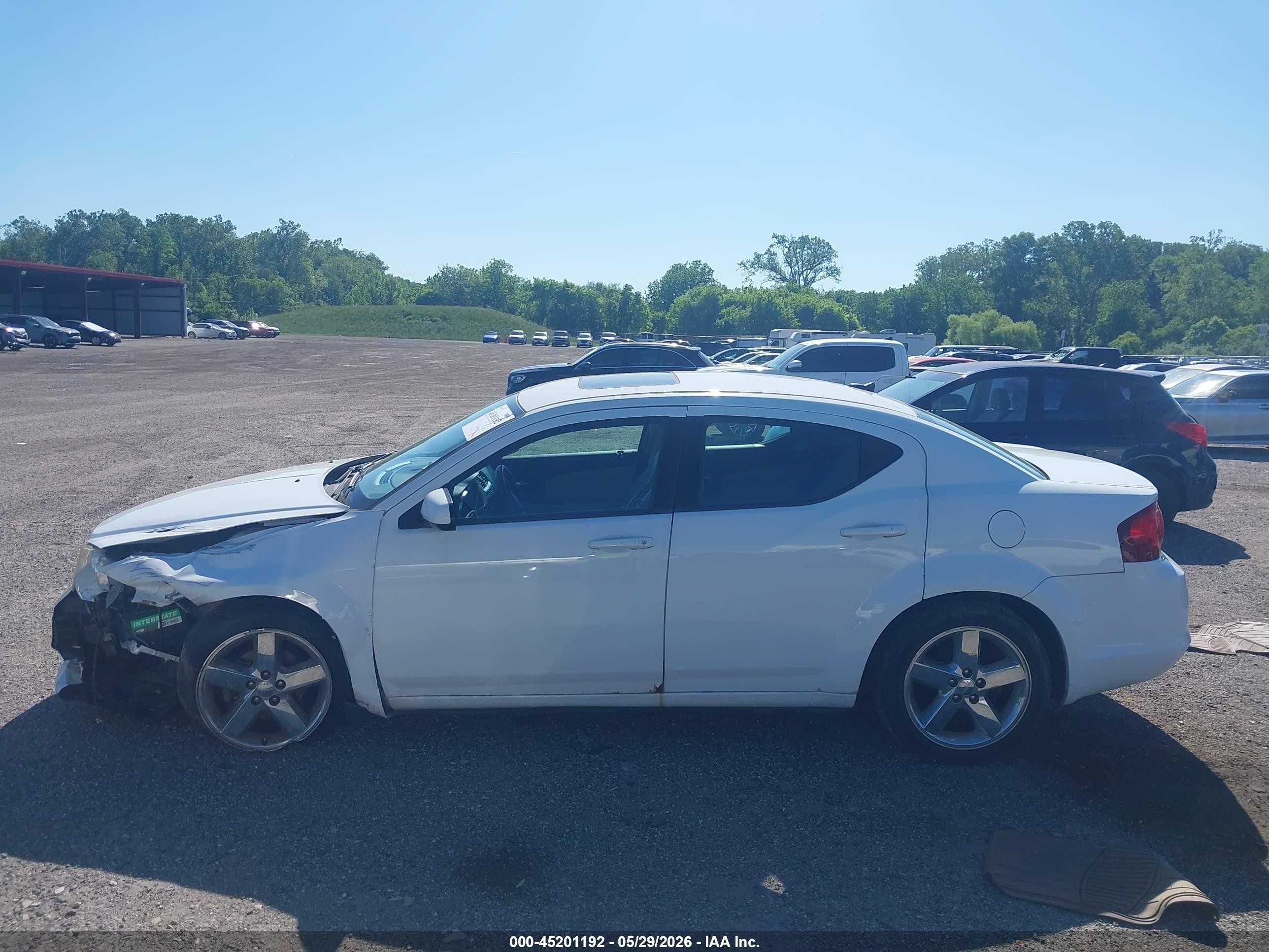 2013 Dodge Avenger Sxt Белый vin: 1C3CDZCB6DN576725