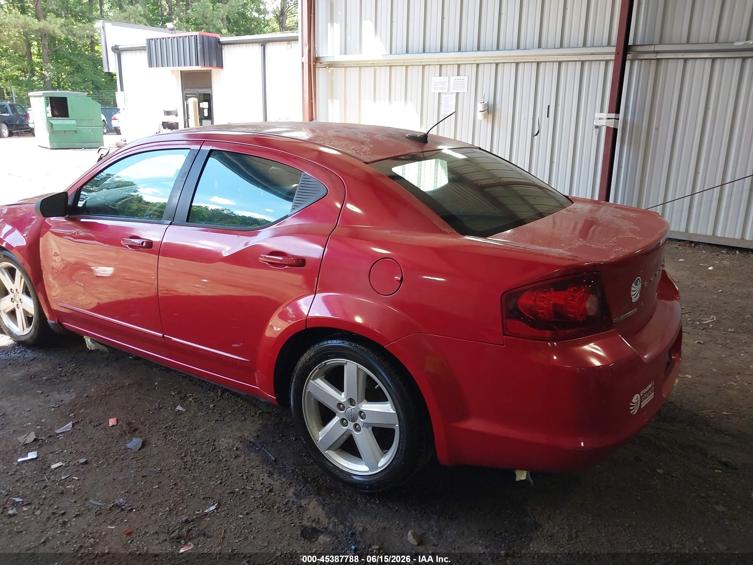2013 Dodge Avenger Sxt Red vin: 1C3CDZCB6DN682236