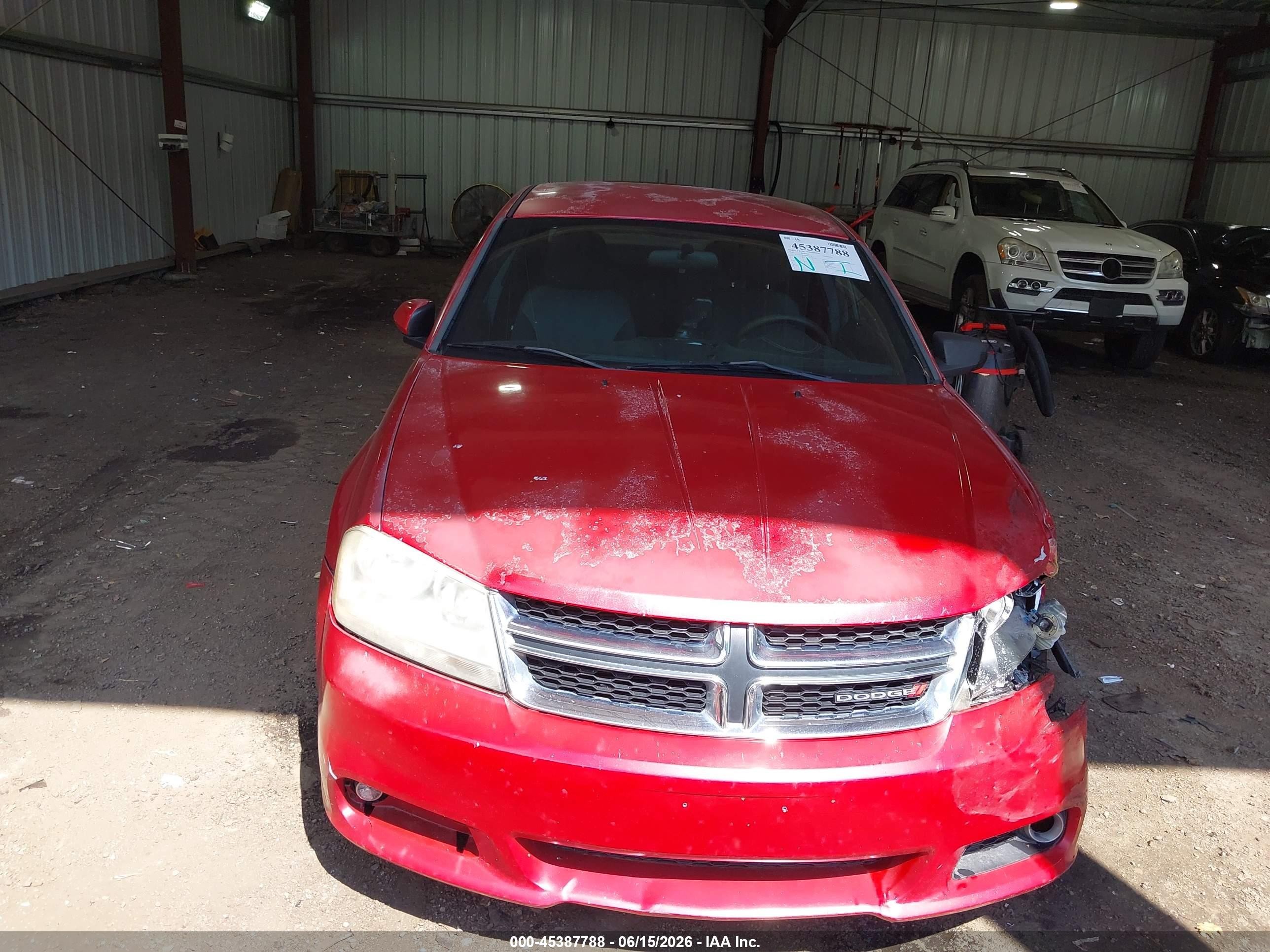 2013 Dodge Avenger Sxt Red vin: 1C3CDZCB6DN682236