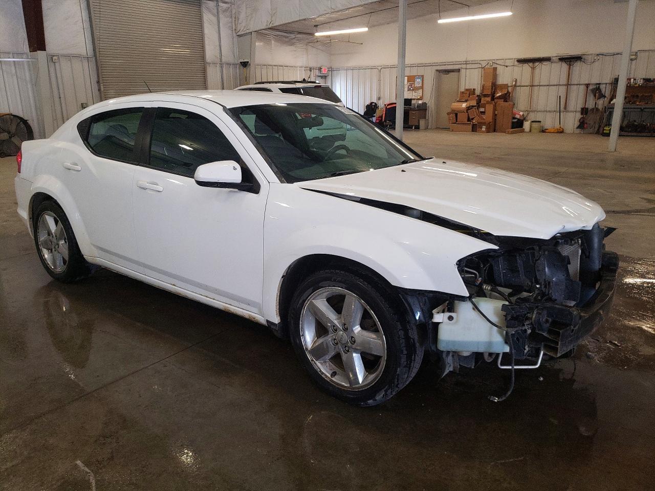 2014 Dodge Avenger Sxt White vin: 1C3CDZCB6EN119236