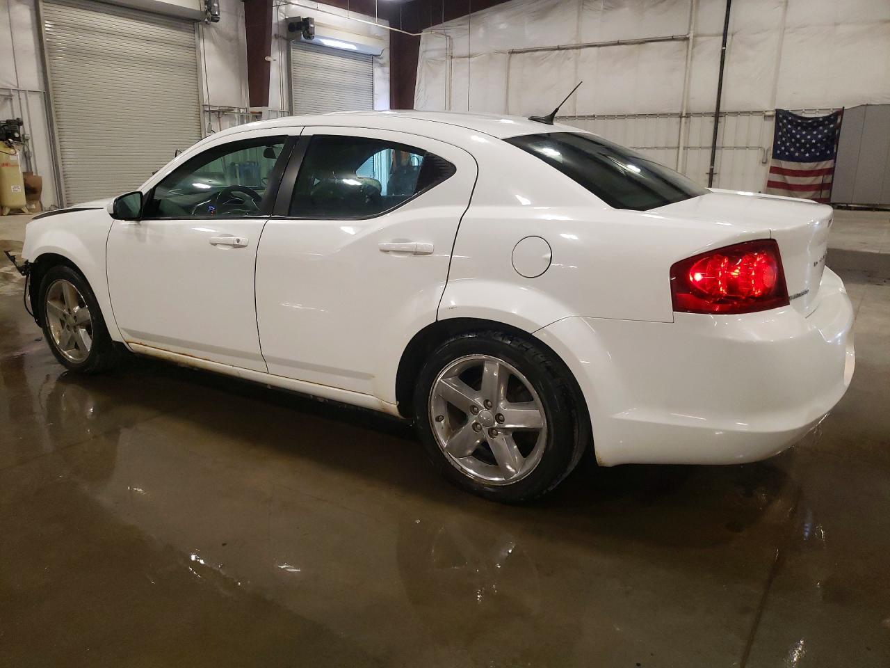 2014 Dodge Avenger Sxt White vin: 1C3CDZCB6EN119236