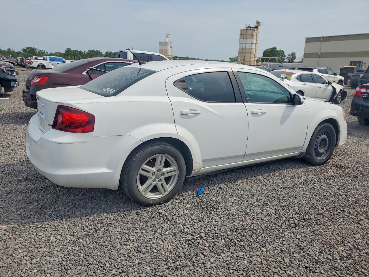 2014 Dodge Avenger Sxt White vin: 1C3CDZCB6EN233110