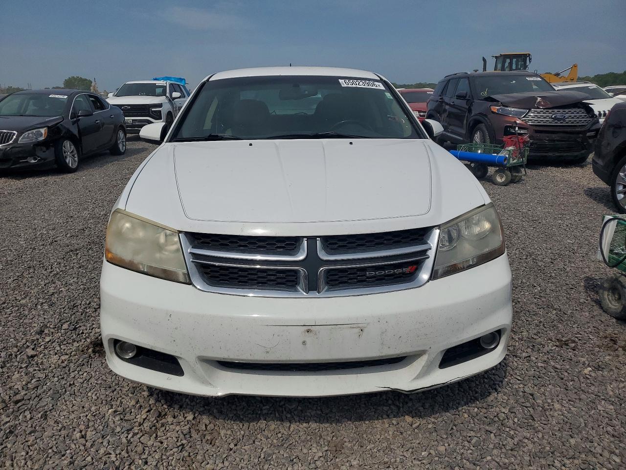 2014 Dodge Avenger Sxt White vin: 1C3CDZCB6EN233110