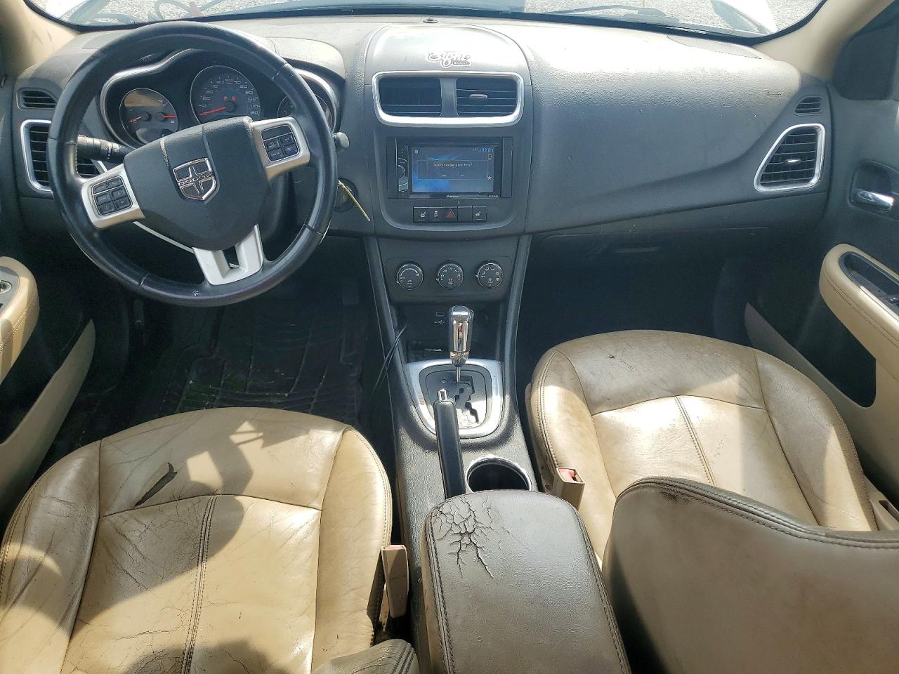 2014 Dodge Avenger Sxt White vin: 1C3CDZCB6EN233110