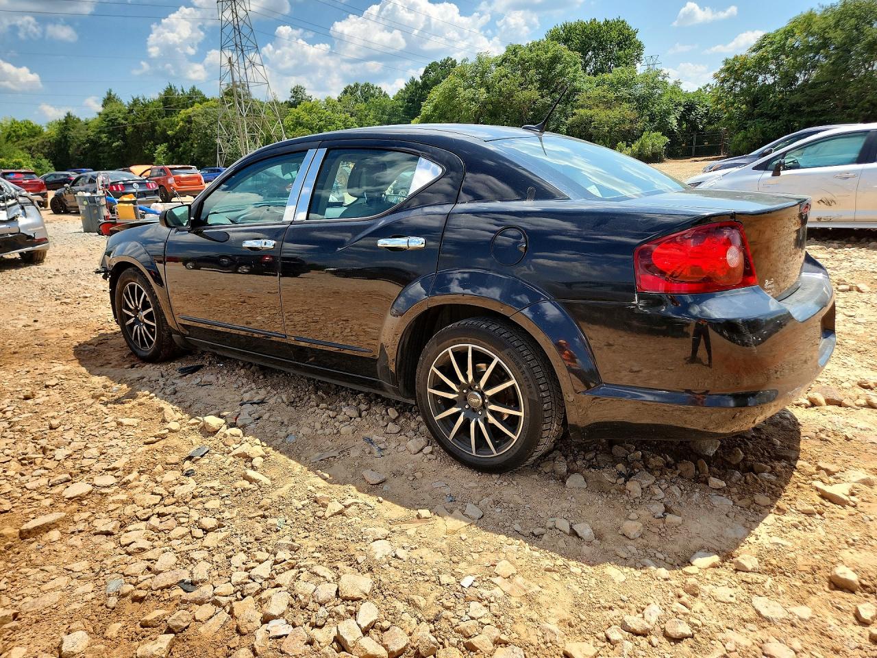 2012 Dodge Avenger Sxt Black vin: 1C3CDZCB7CN157314
