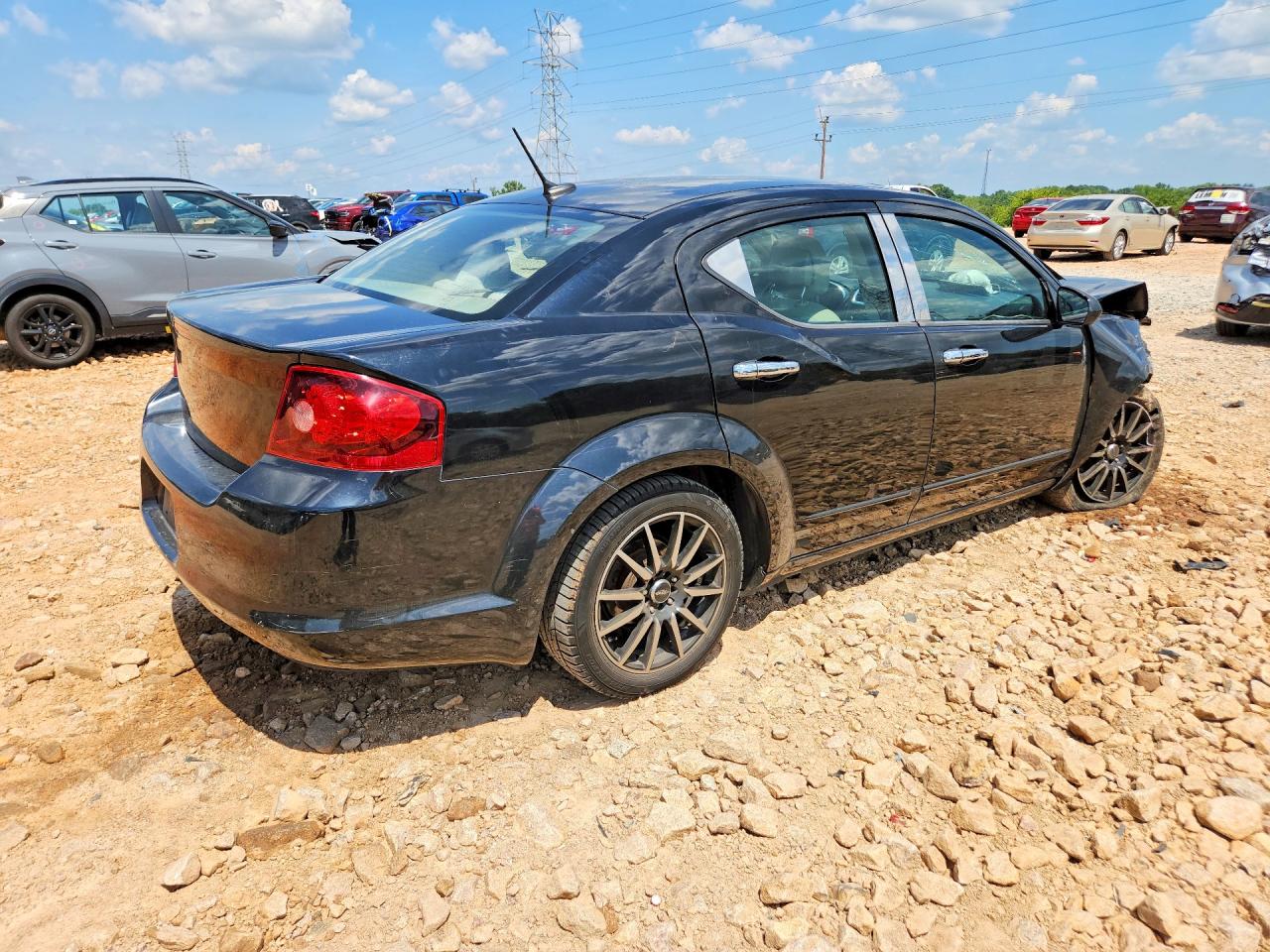 2012 Dodge Avenger Sxt Black vin: 1C3CDZCB7CN157314