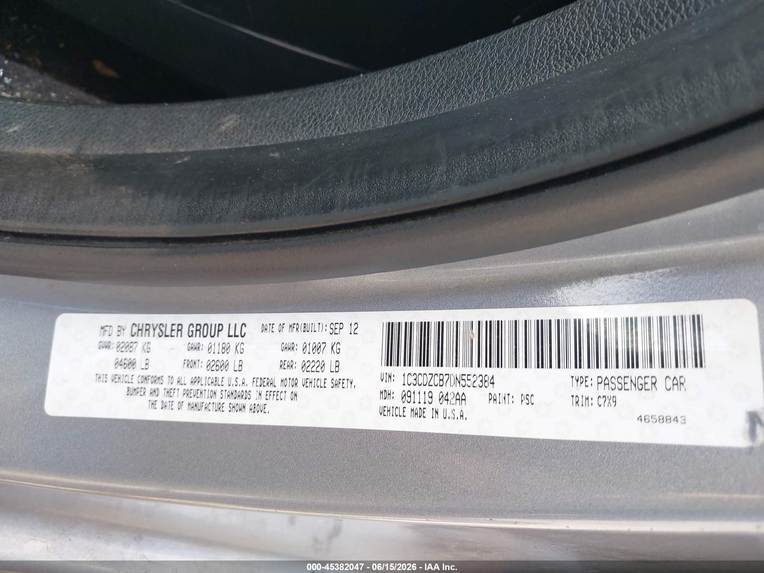 2013 Dodge Avenger Sxt Silver vin: 1C3CDZCB7DN552384