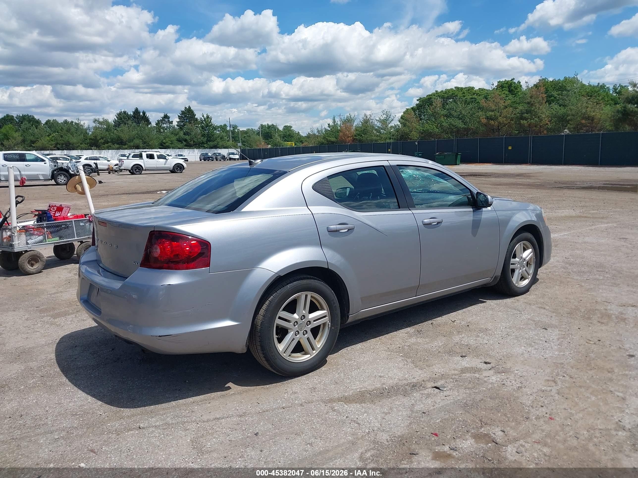 2013 Dodge Avenger Sxt Silver vin: 1C3CDZCB7DN552384