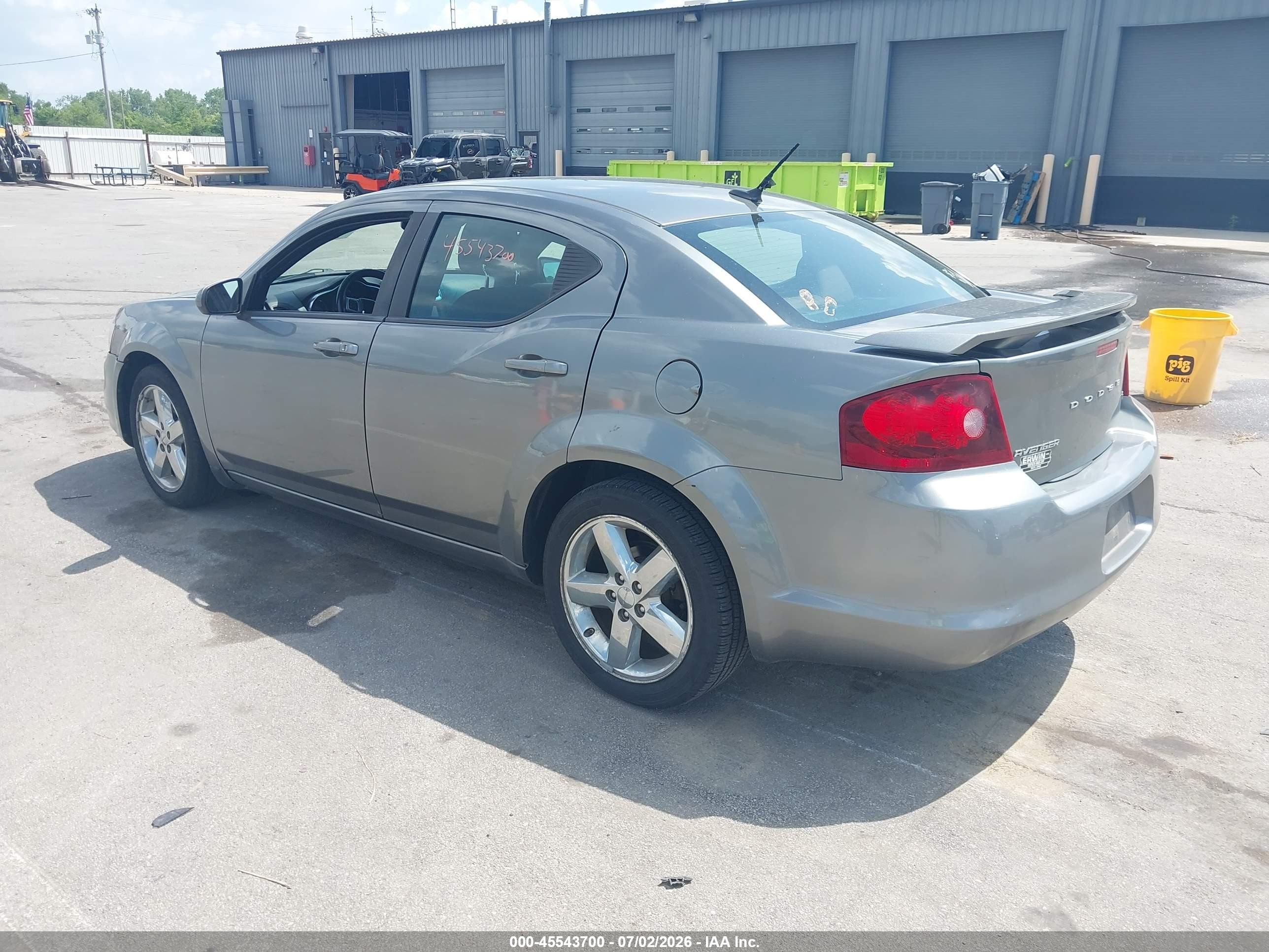2013 Dodge Avenger Sxt Gray vin: 1C3CDZCB7DN582873