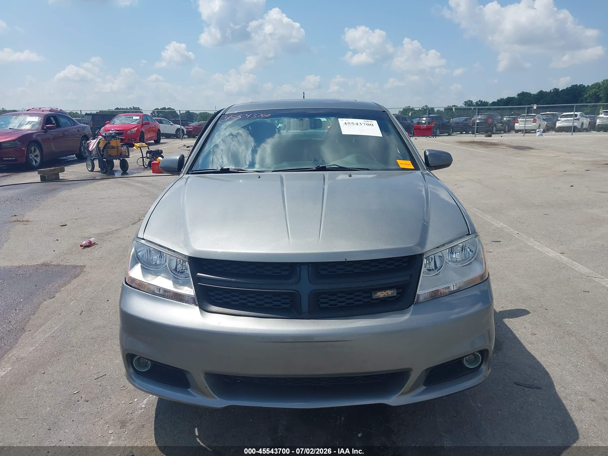 2013 Dodge Avenger Sxt Gray vin: 1C3CDZCB7DN582873