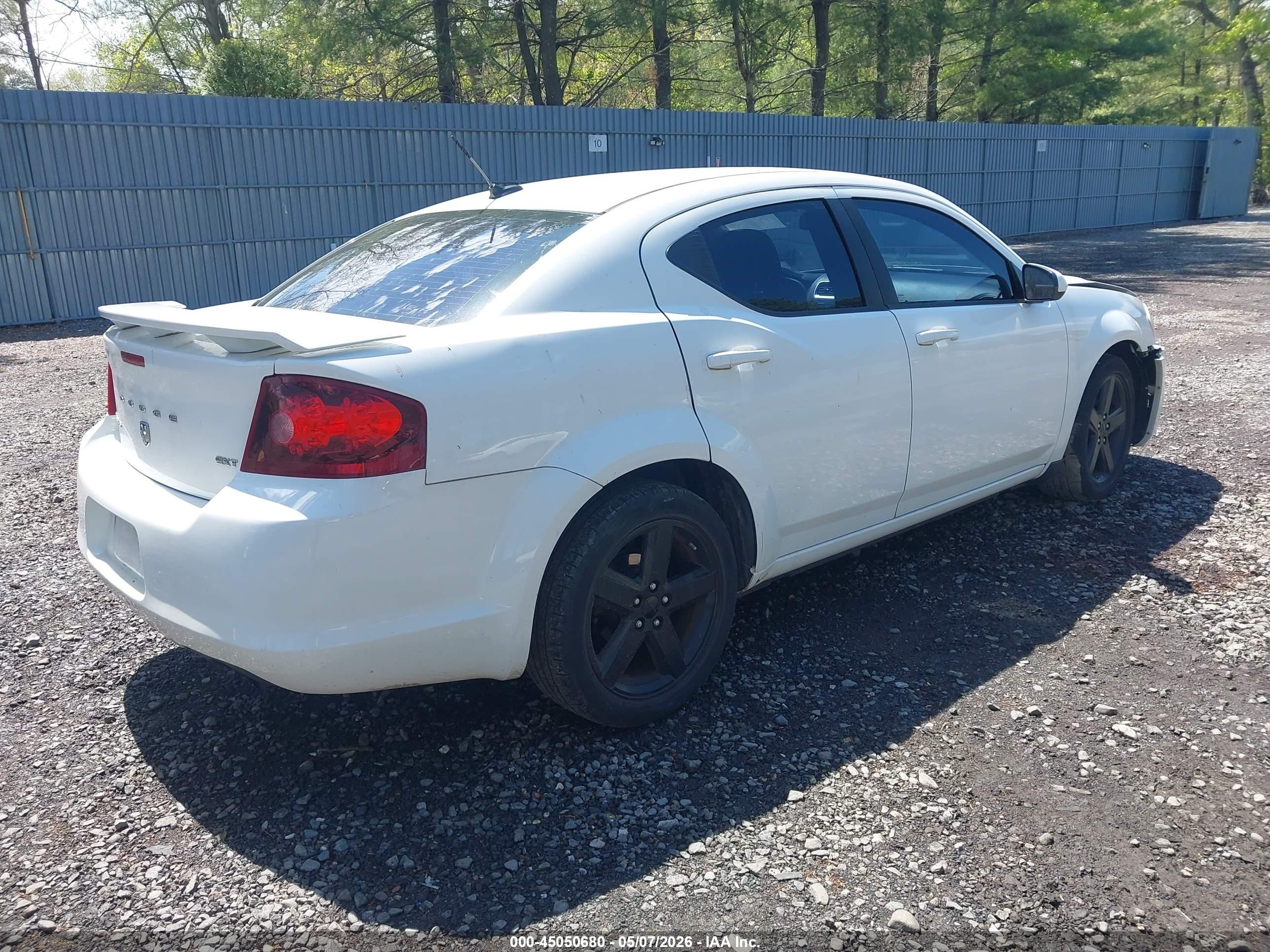 2012 Dodge Avenger Sxt Белый vin: 1C3CDZCB8CN213762