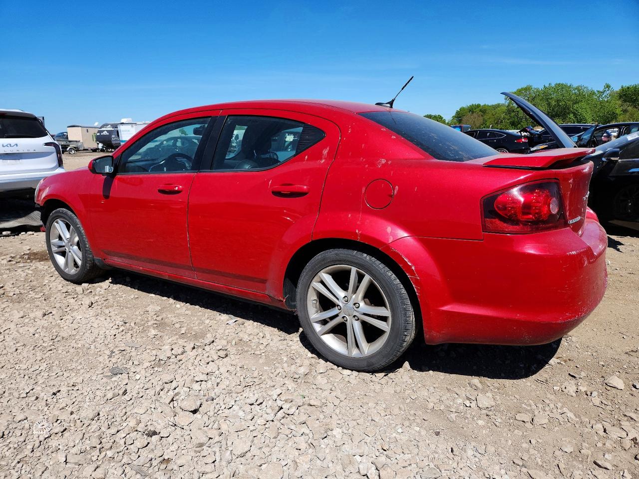 2013 Dodge Avenger Sxt Red vin: 1C3CDZCB8DN630493
