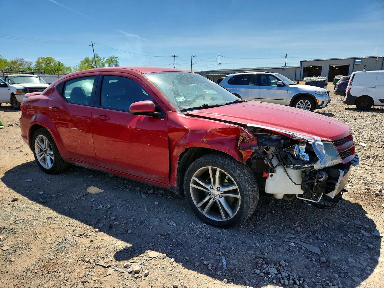 2013 Dodge Avenger Sxt Red vin: 1C3CDZCB8DN630493