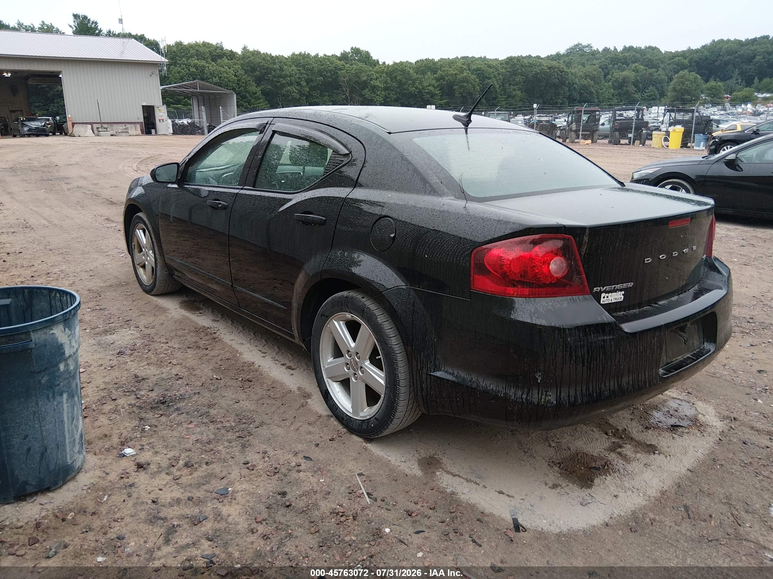 2013 Dodge Avenger Sxt Black vin: 1C3CDZCB8DN682299