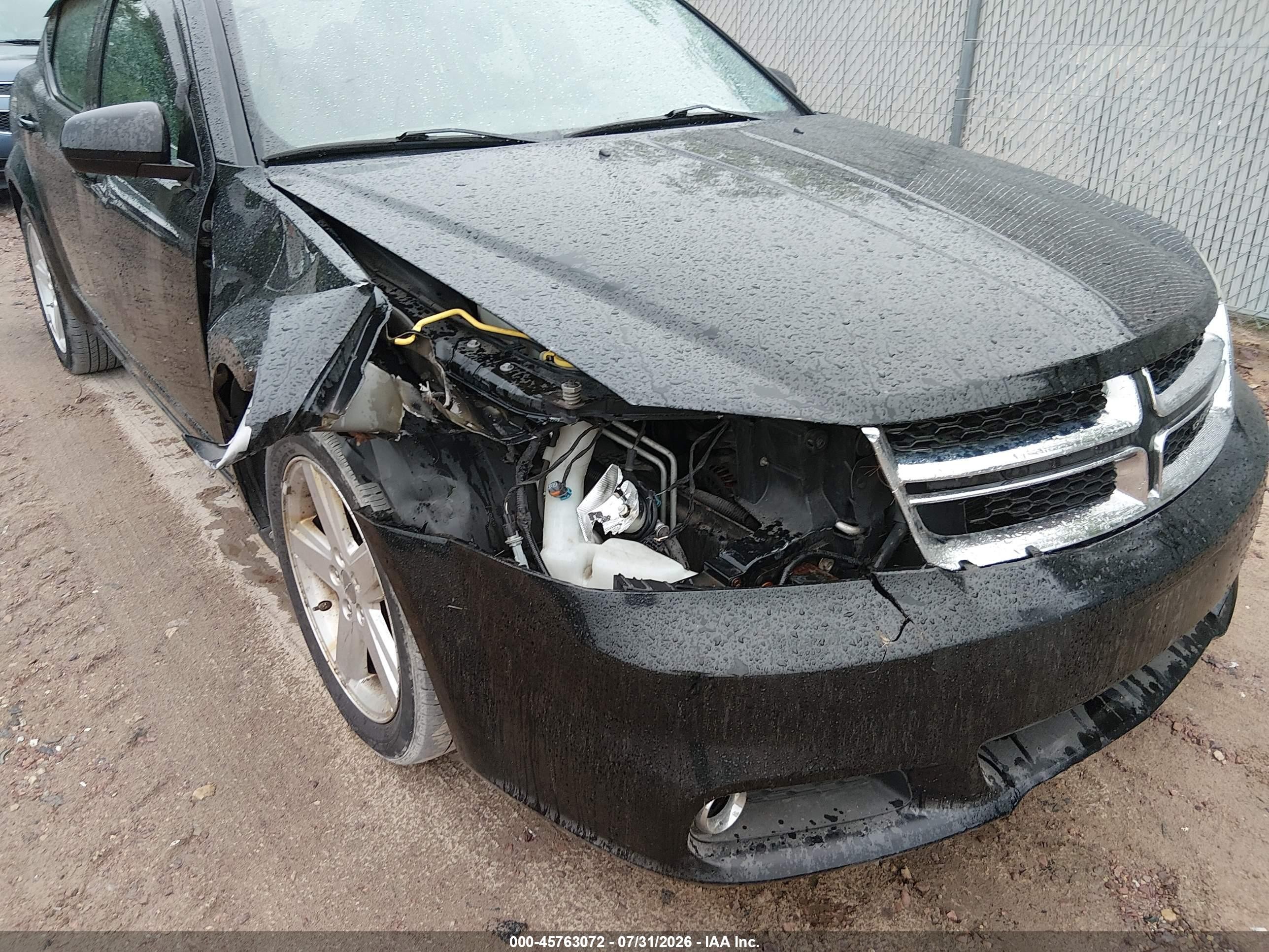 2013 Dodge Avenger Sxt Black vin: 1C3CDZCB8DN682299