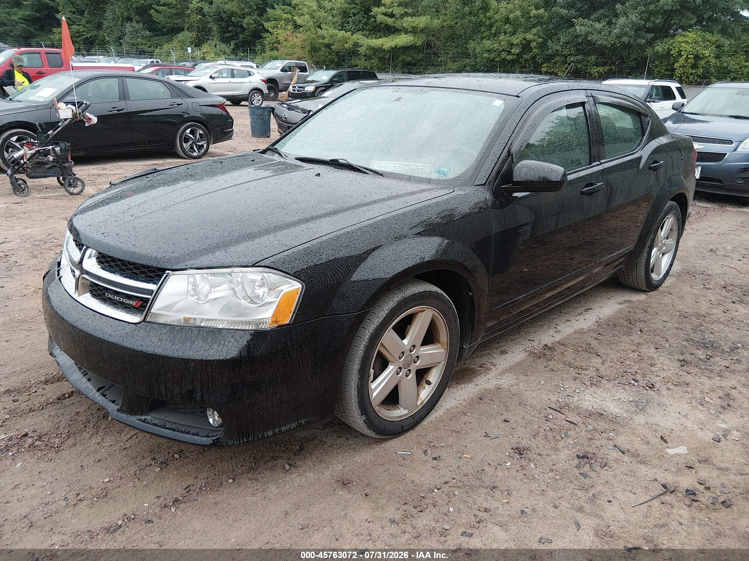 2013 Dodge Avenger Sxt Black vin: 1C3CDZCB8DN682299