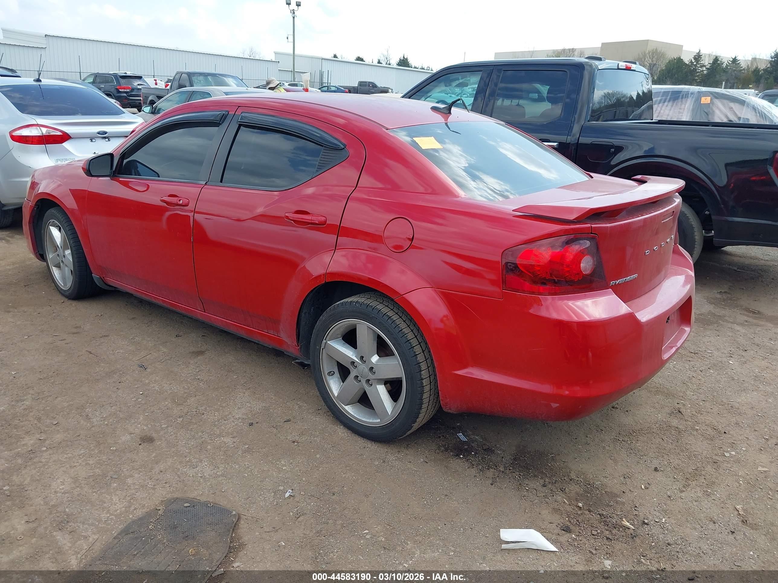 2013 Dodge Avenger Sxt Red vin: 1C3CDZCB8DN716001