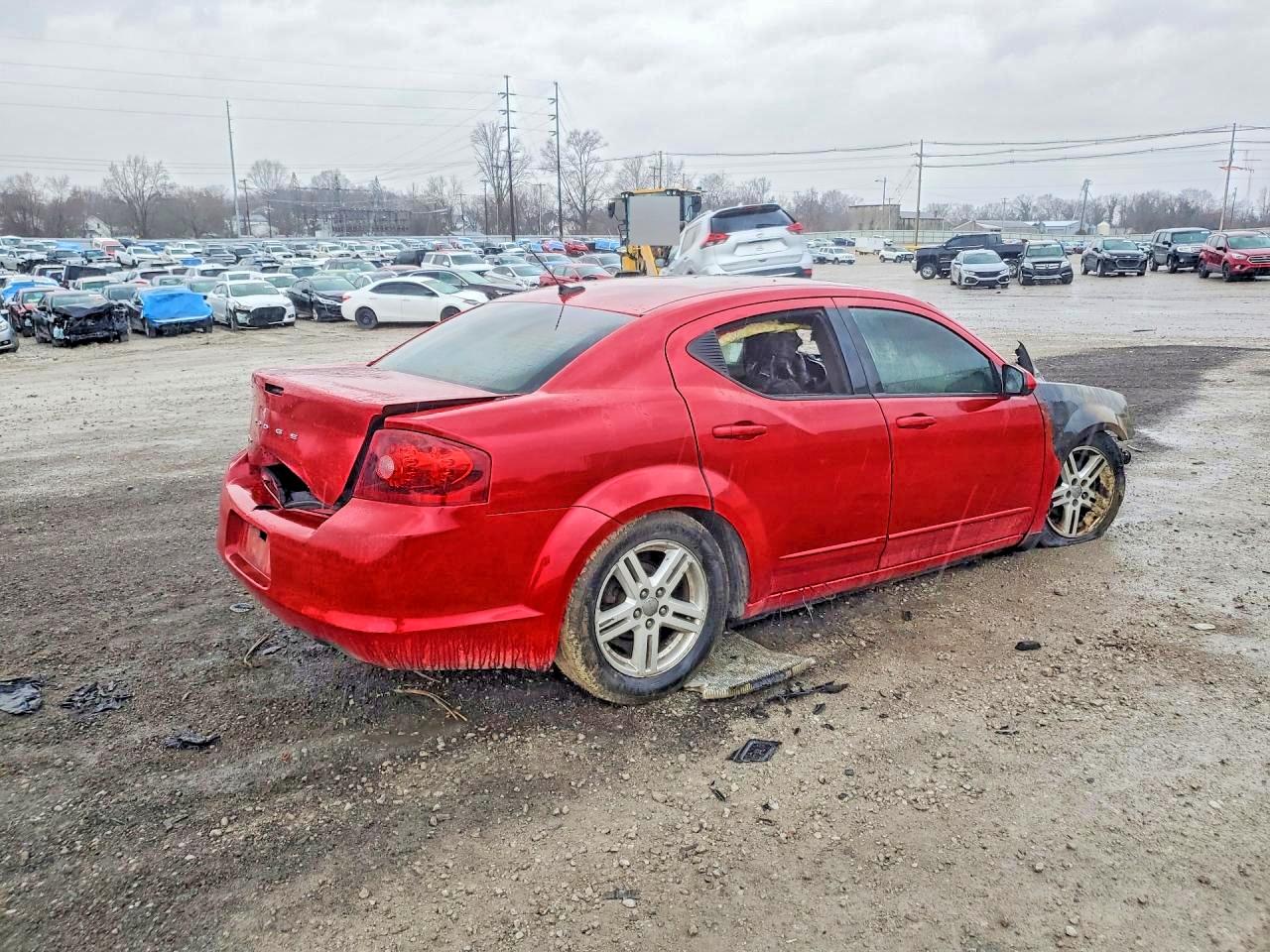 2012 Dodge Avenger Sxt Red vin: 1C3CDZCB9CN157217