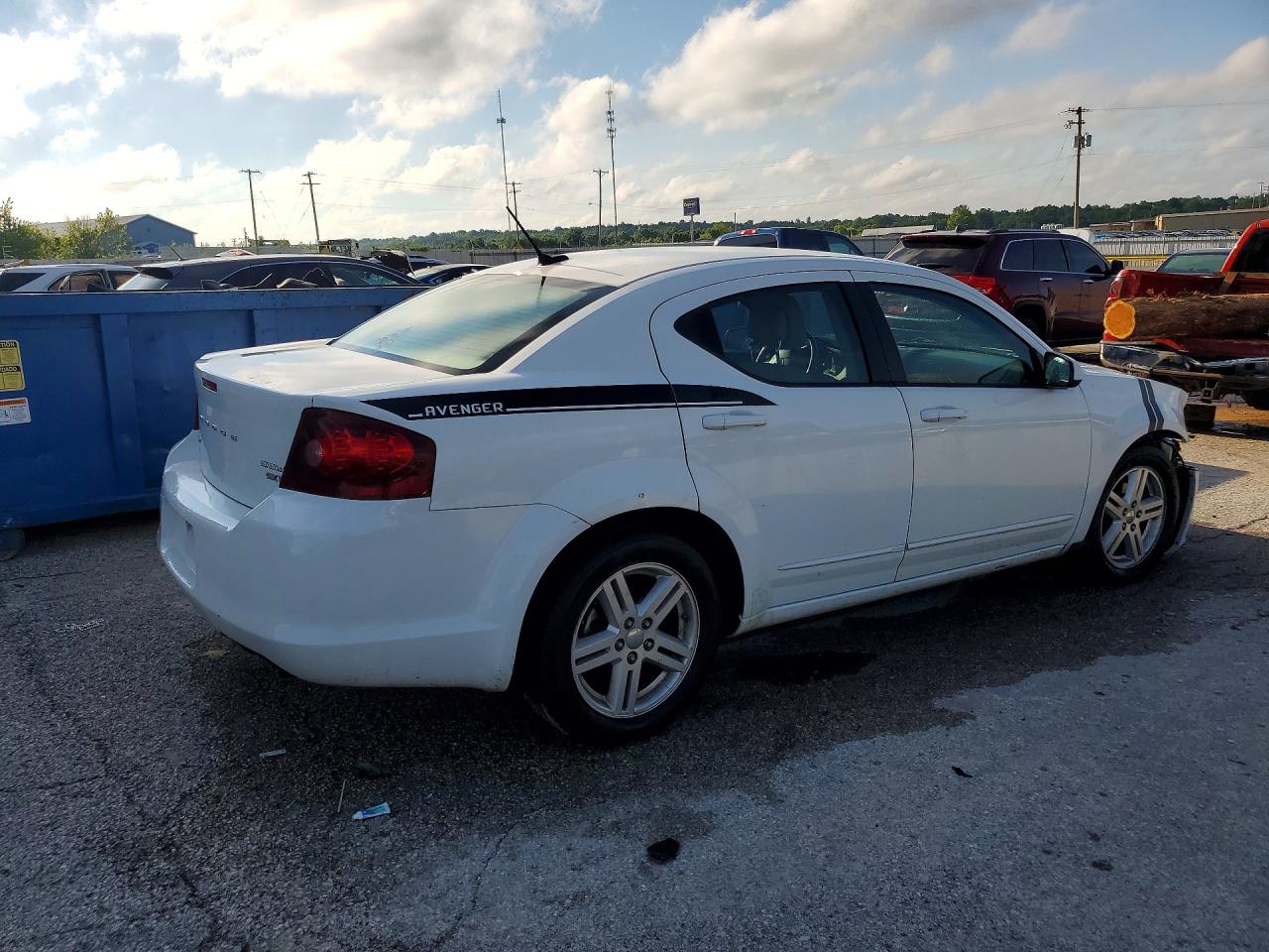 2013 Dodge Avenger Sxt Белый vin: 1C3CDZCB9DN589050