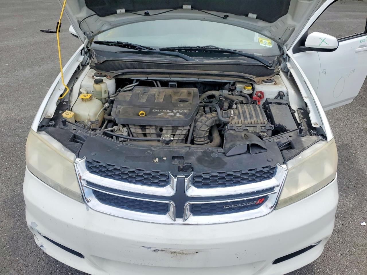 2013 Dodge Avenger Sxt White vin: 1C3CDZCB9DN626095