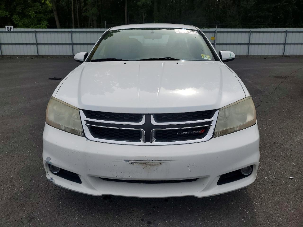 2013 Dodge Avenger Sxt White vin: 1C3CDZCB9DN626095
