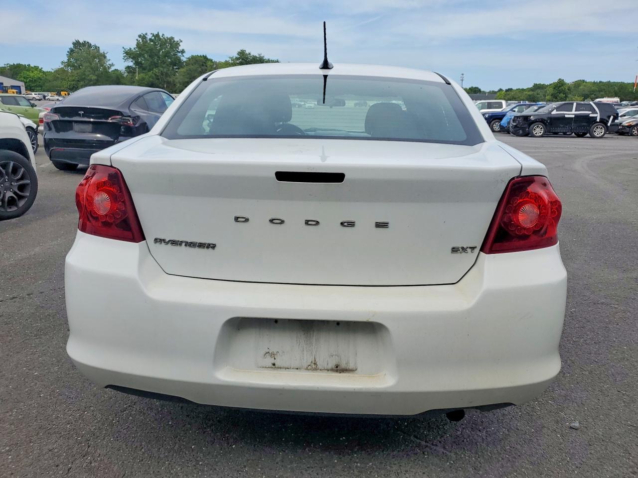 2013 Dodge Avenger Sxt White vin: 1C3CDZCB9DN626095