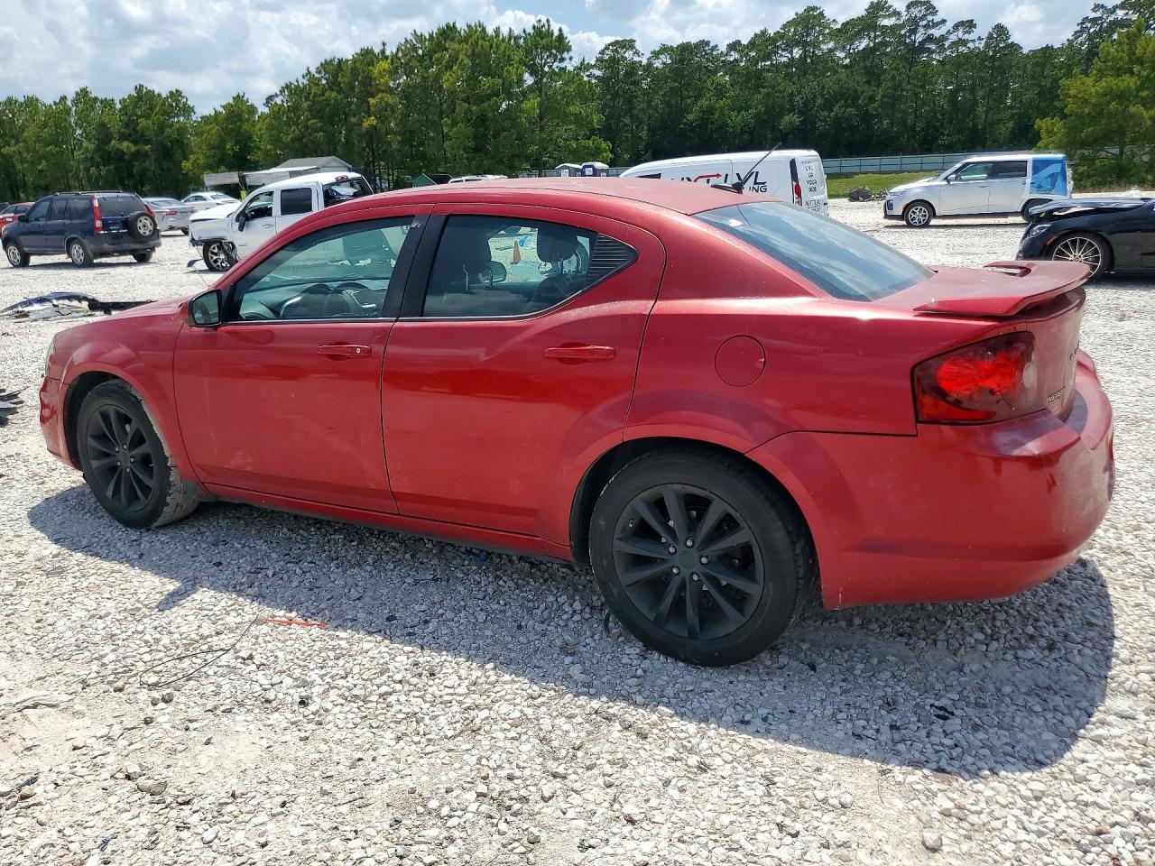 2013 Dodge Avenger Sxt Red vin: 1C3CDZCB9DN665950