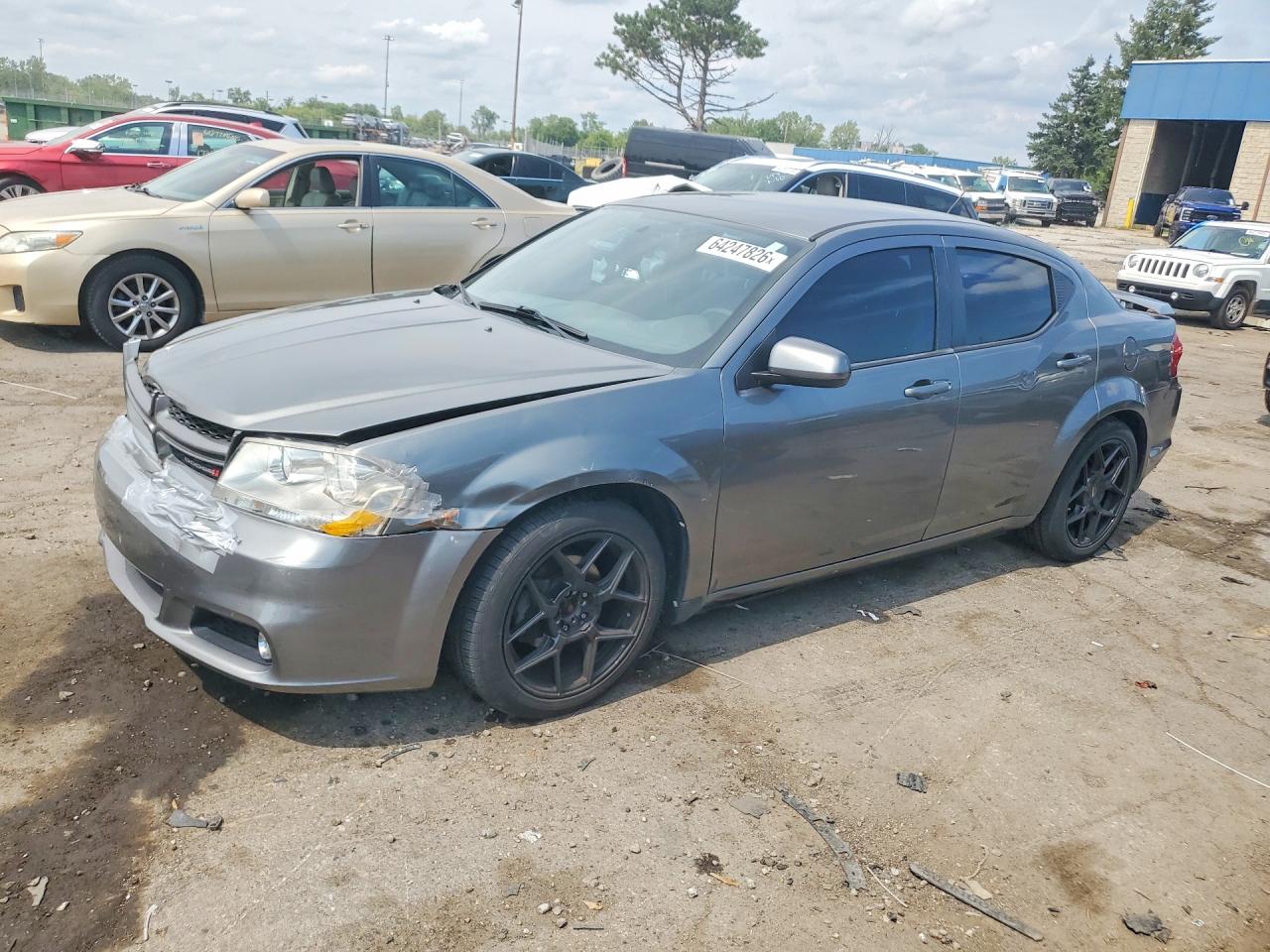 2013 Dodge Avenger Sxt Silver vin: 1C3CDZCB9DN682649